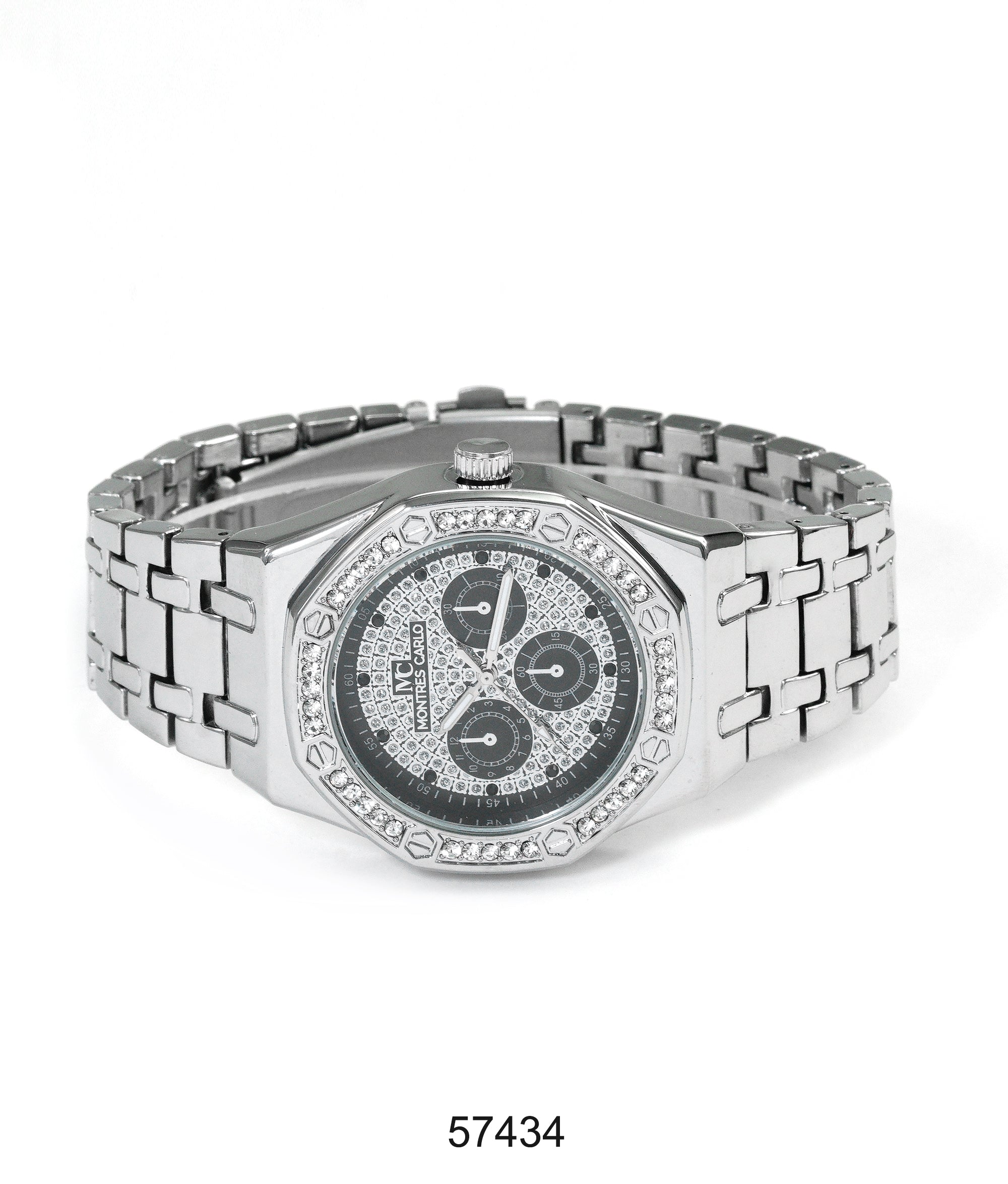 5743-Montres Carlo Metal Band Watch