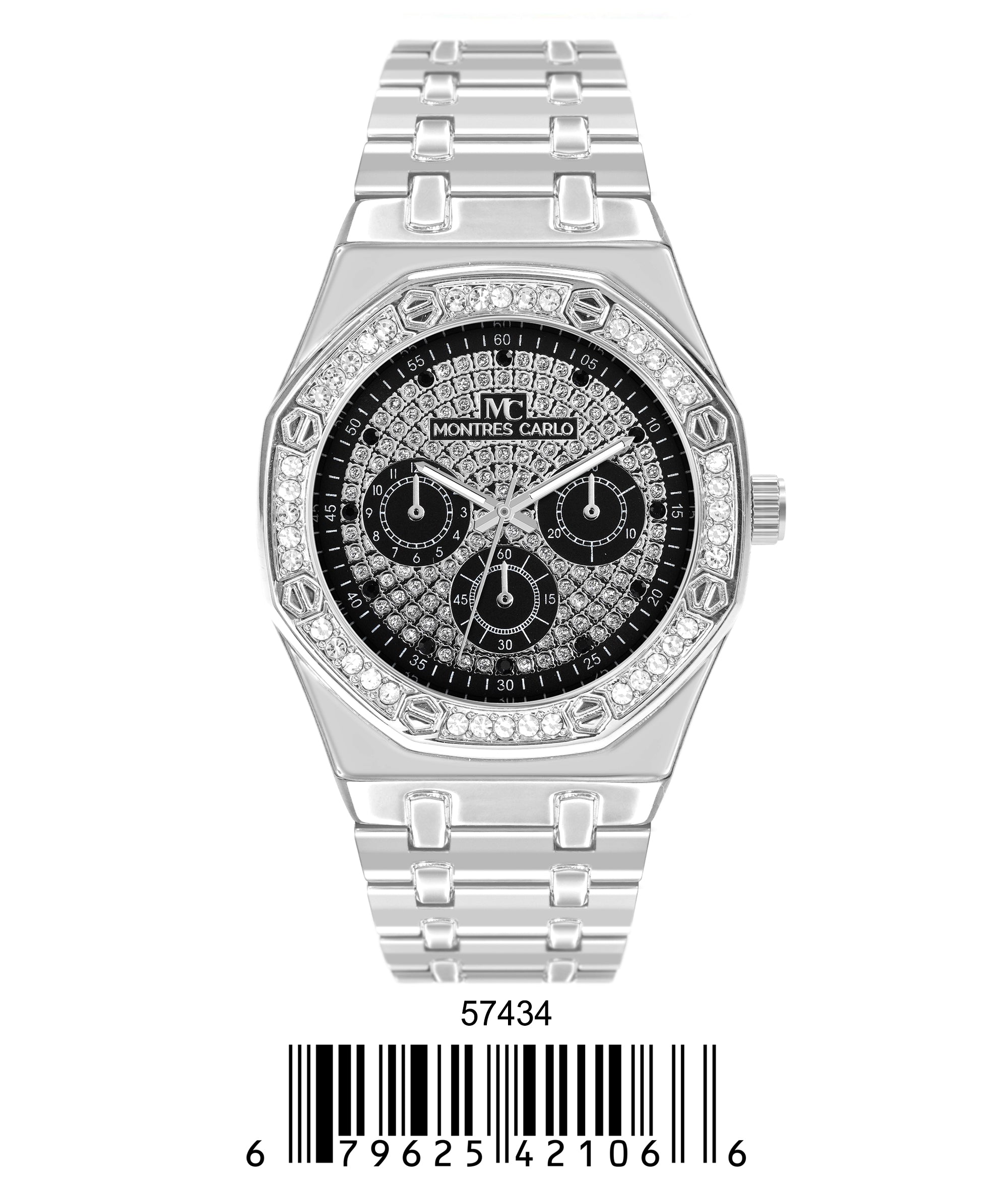 5743-Montres Carlo Metal Band Watch