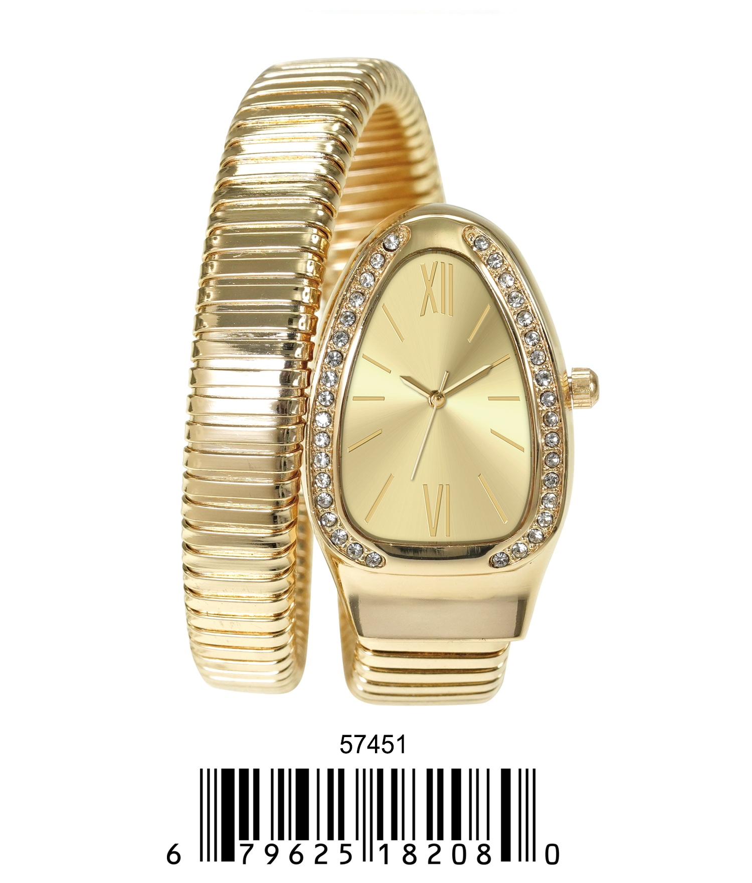 5745-Montres Carlo Metal Band Snake Watch