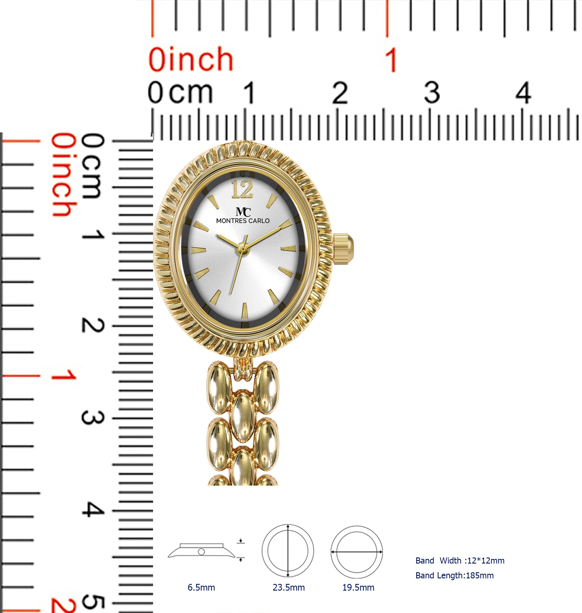 5750-Montres Carlo Bracelet Watch