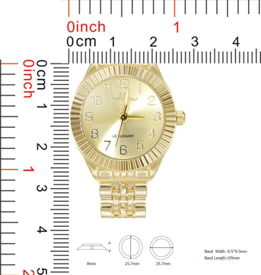 5752-JB - Montres Carlo Jewlery Gift Box with Metal Watch