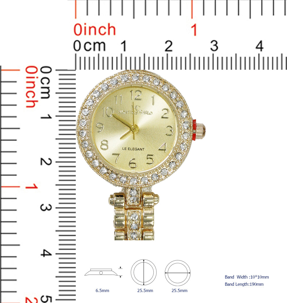 5754-JB - Montres Carlo Jewlery Gift Box with Metal Watch