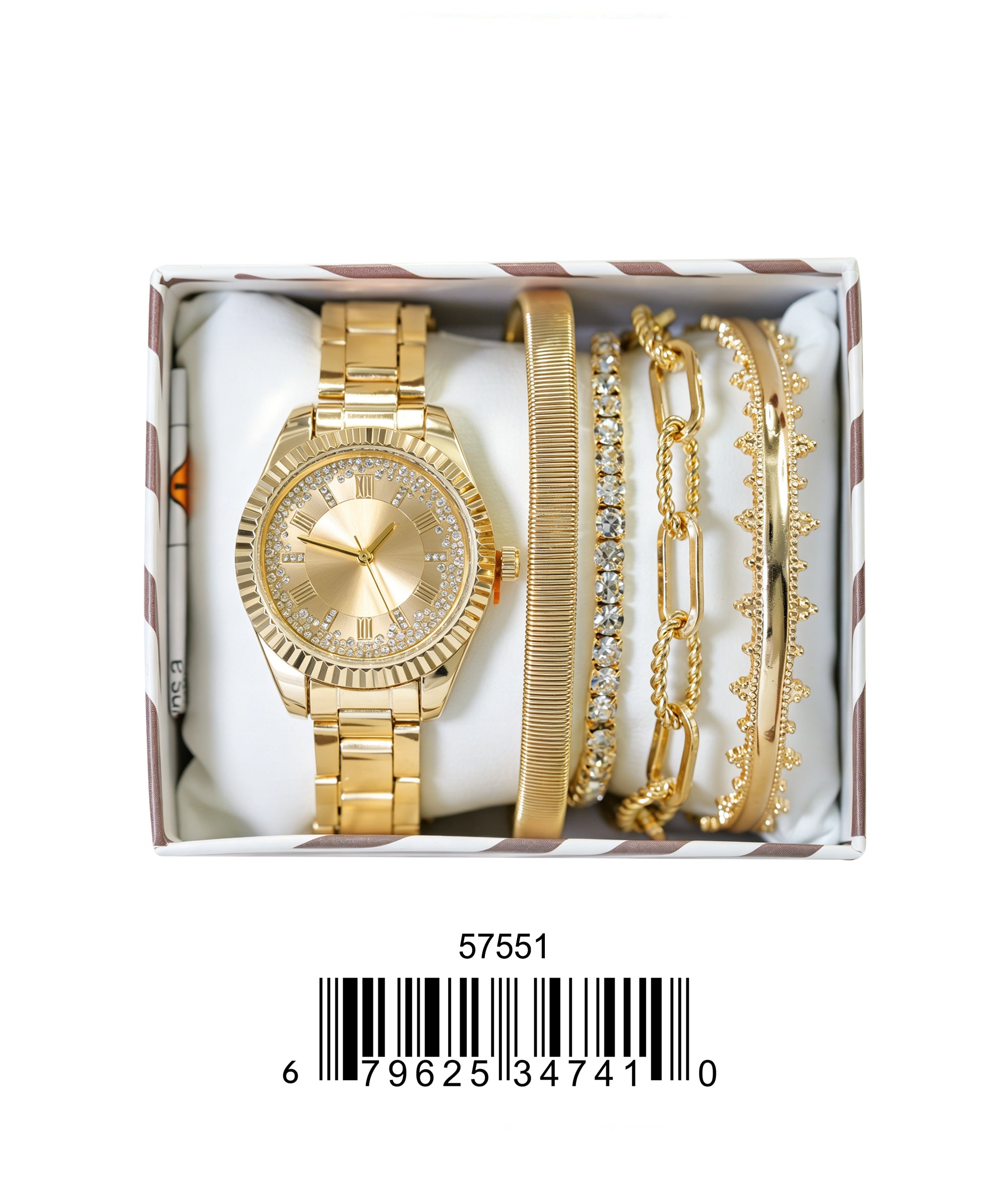 5755 -JB - Montres Carlo Jewelry Gift Box with Metal Watch