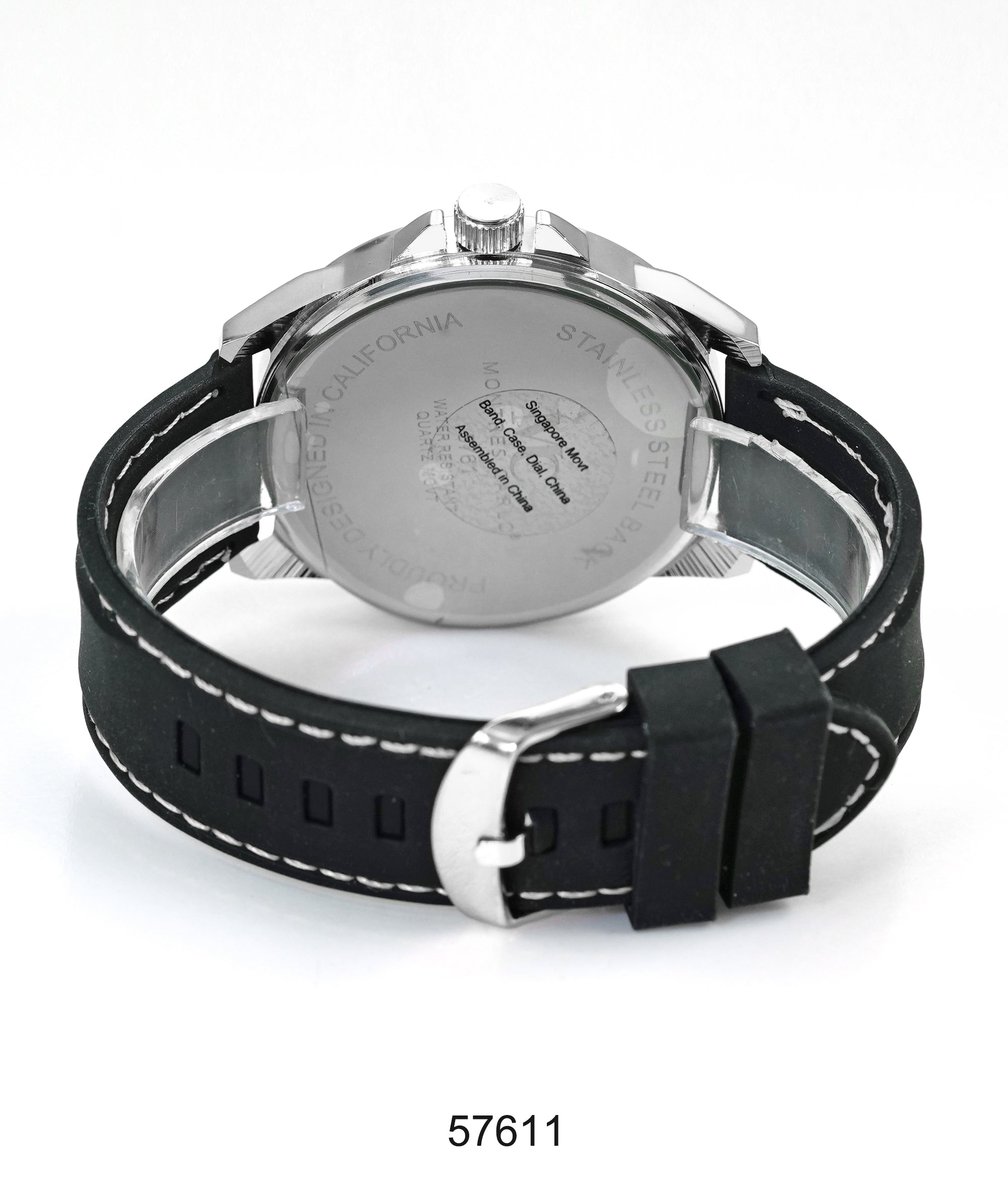 5761-Montres Carlo Sports Watch With PU Band