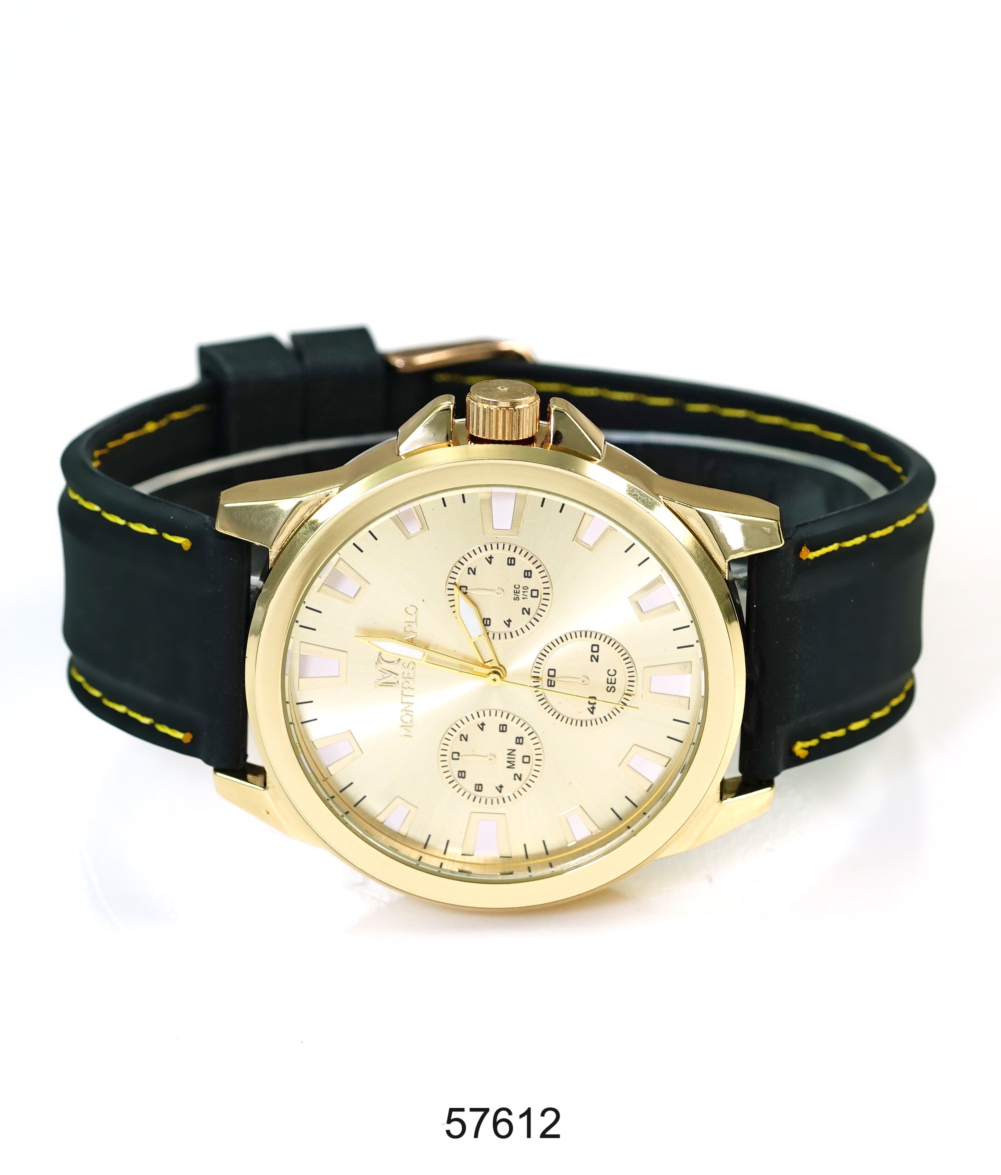 5761-Montres Carlo Sports Watch With PU Band
