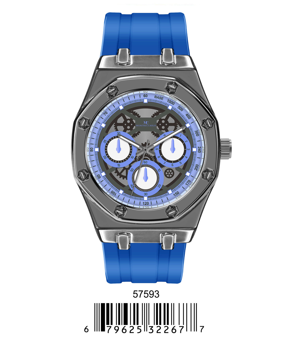 5759-Montres Carlo Silicon Band Watch