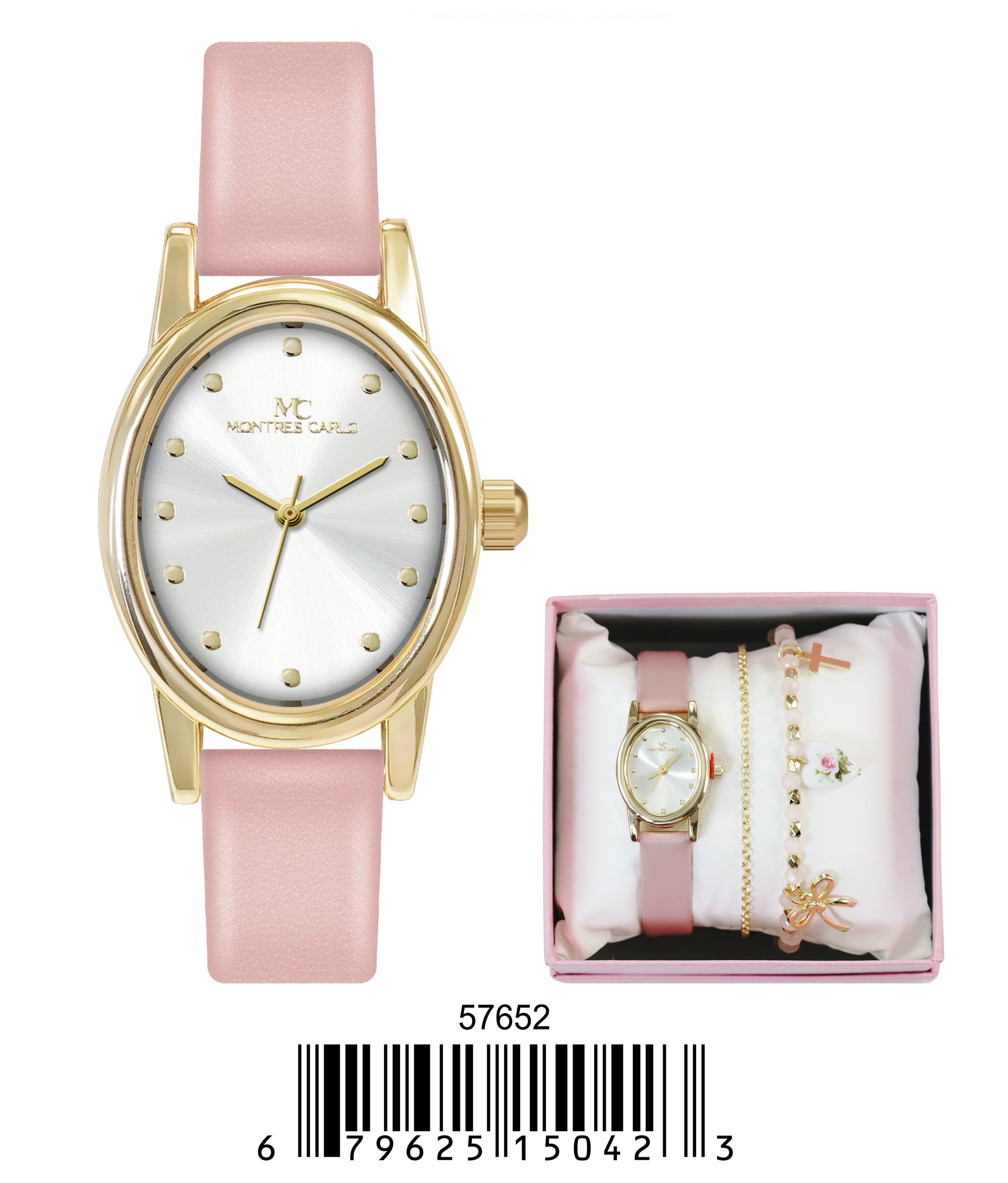 5765-JB - Montres Carlo Jewlery Gift Box with Metal Watch