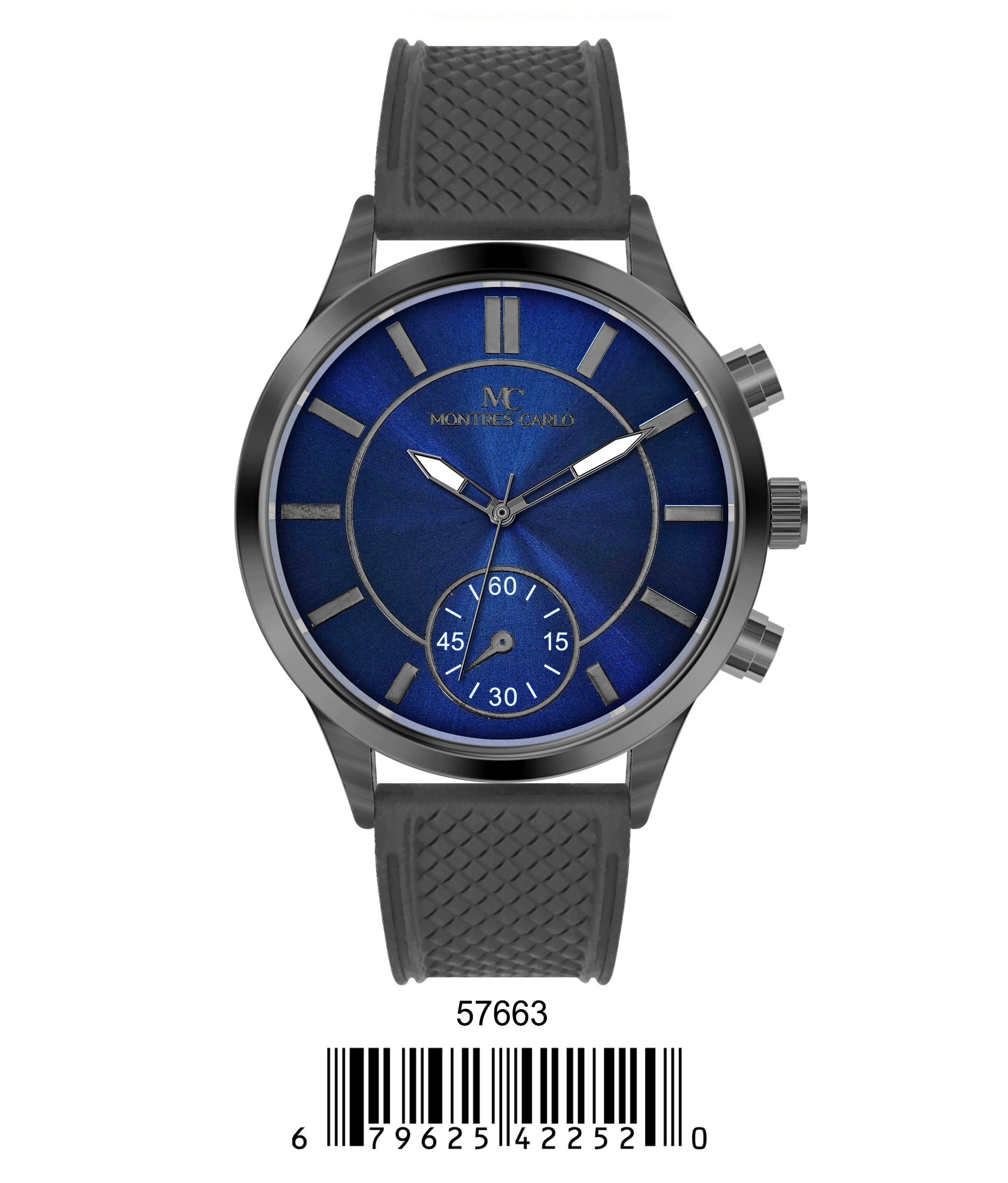 5766-Montres Carlo Sports Watch With PU Band