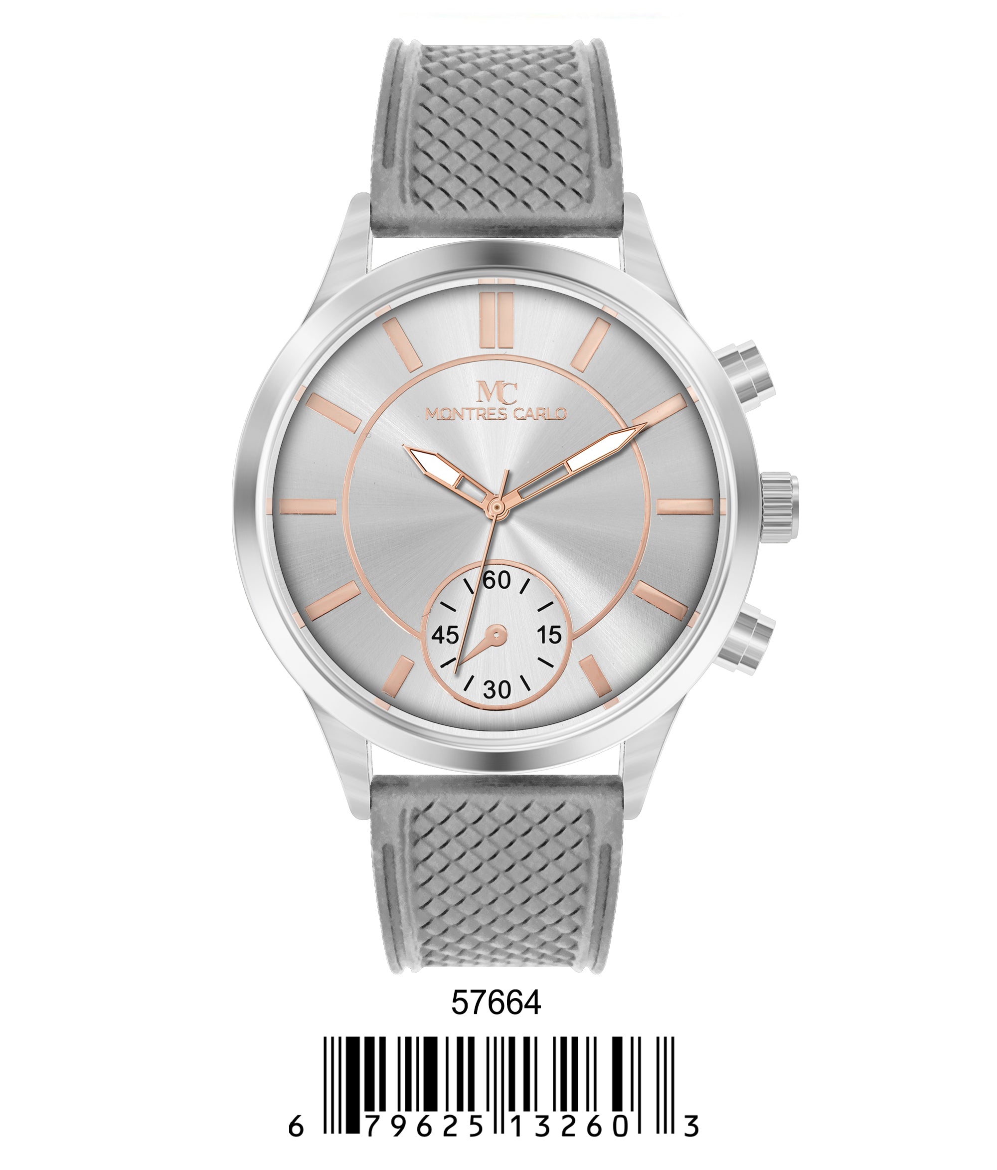5766-Montres Carlo Sports Watch With PU Band