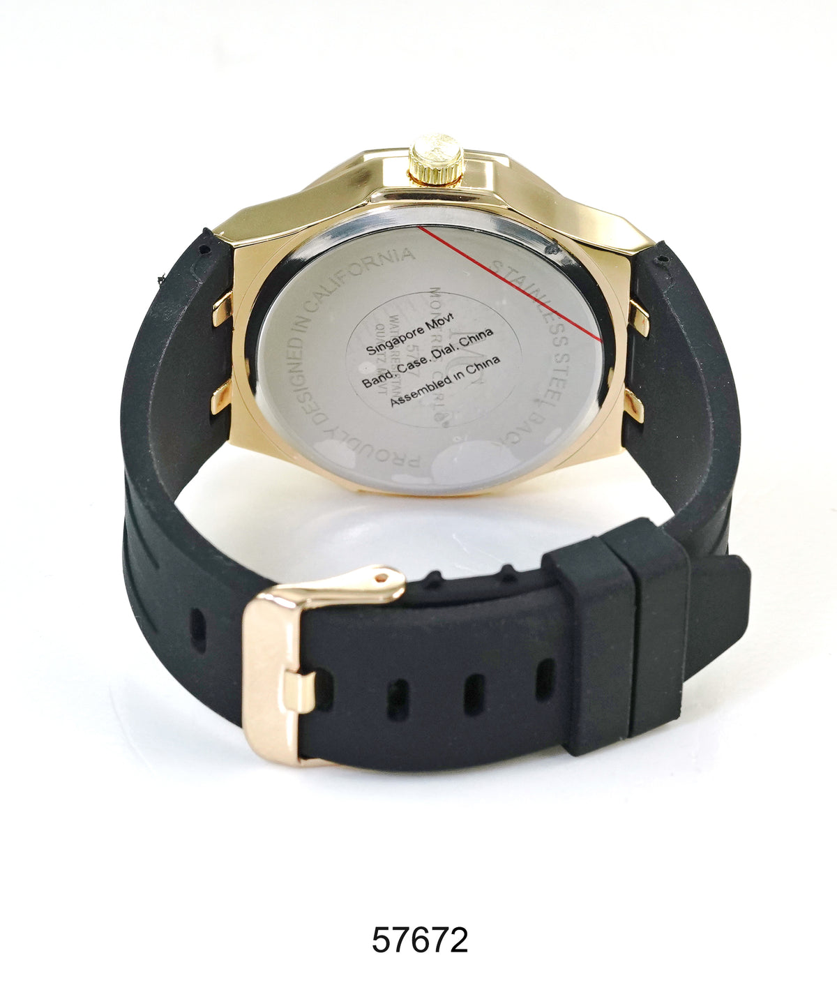 5767-Montres Carlo Sports Watch With PU Band