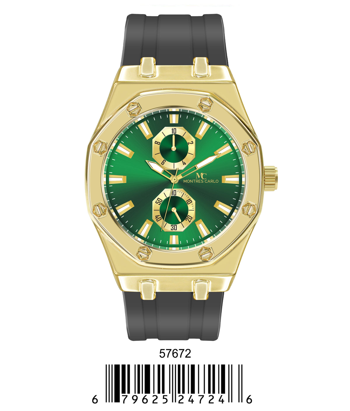 5767-Montres Carlo Sports Watch With PU Band
