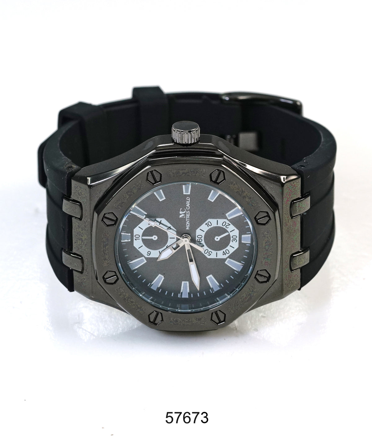 5767-Montres Carlo Sports Watch With PU Band