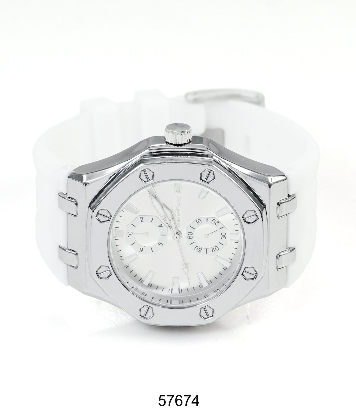 5767-Montres Carlo Sports Watch With PU Band