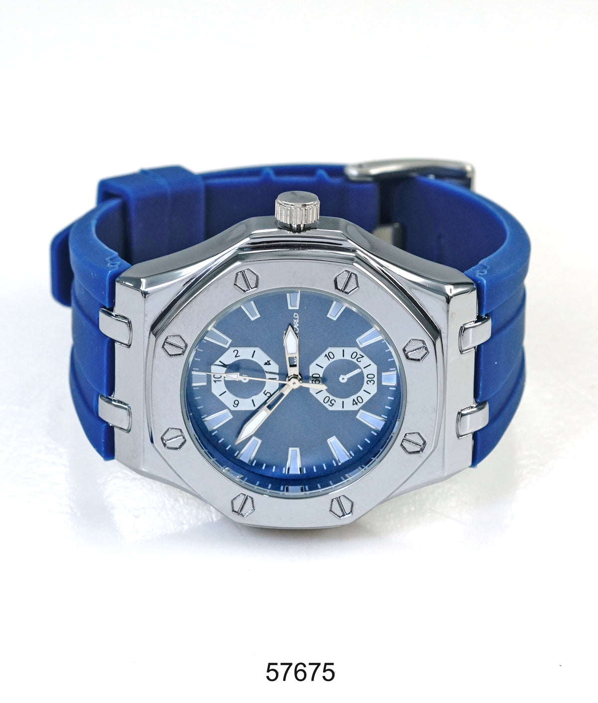 5767-Montres Carlo Sports Watch With PU Band