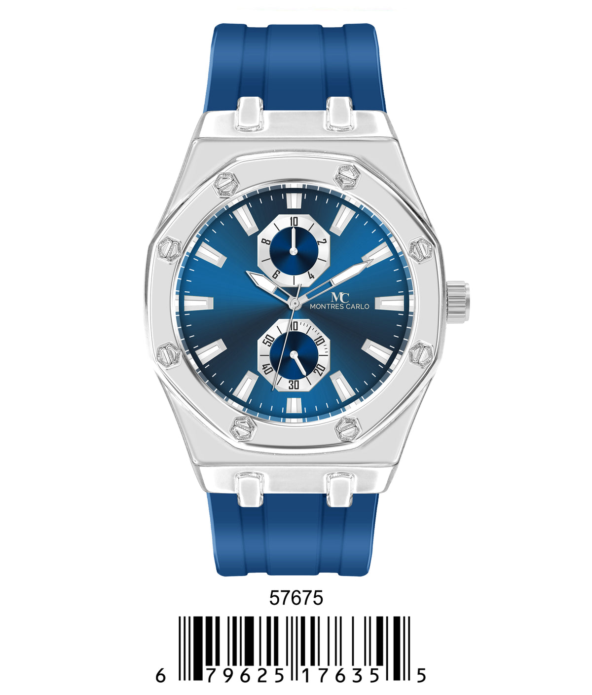 5767-Montres Carlo Sports Watch With PU Band