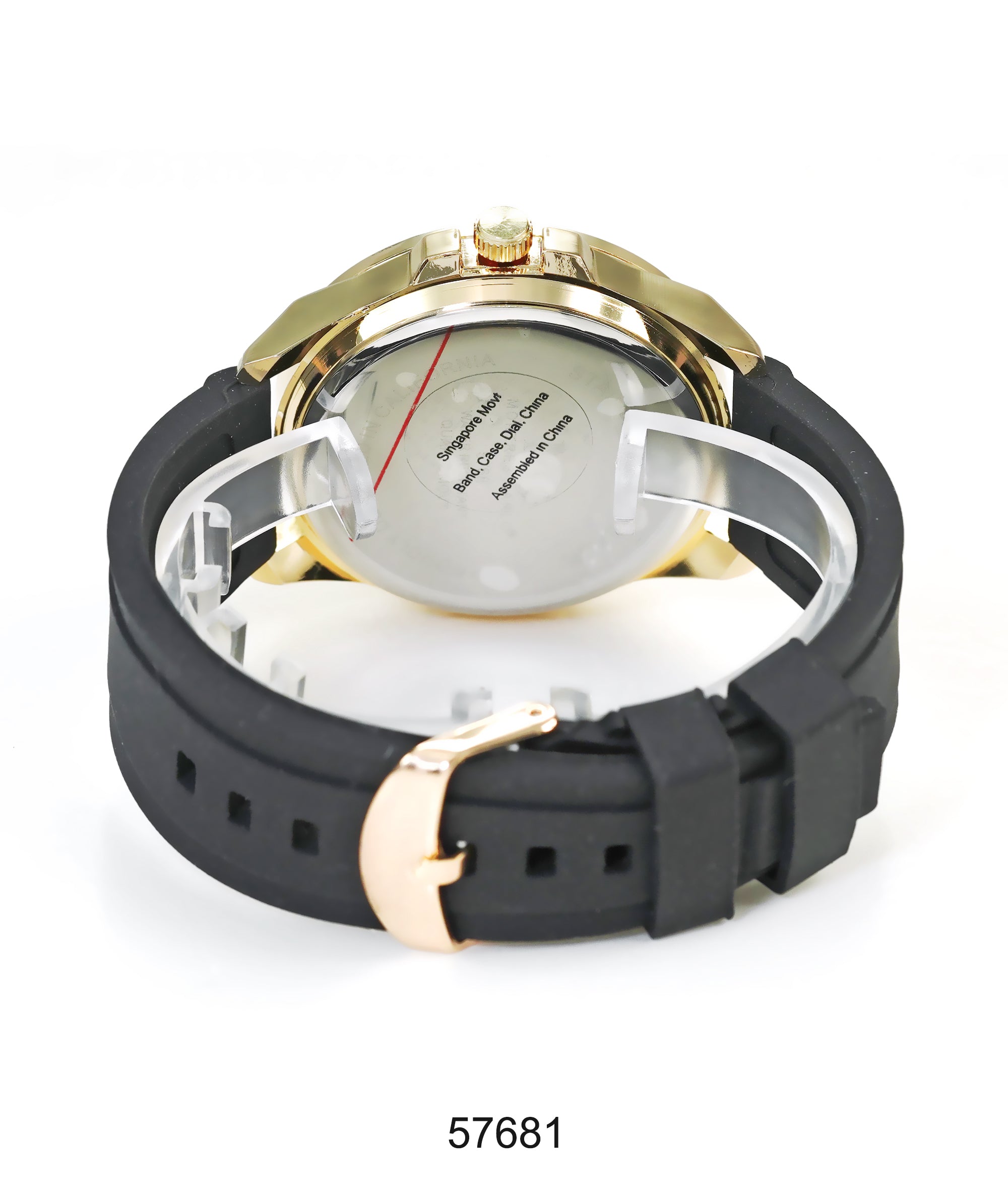 5768-Montres Carlo Sports Watch With PU Band