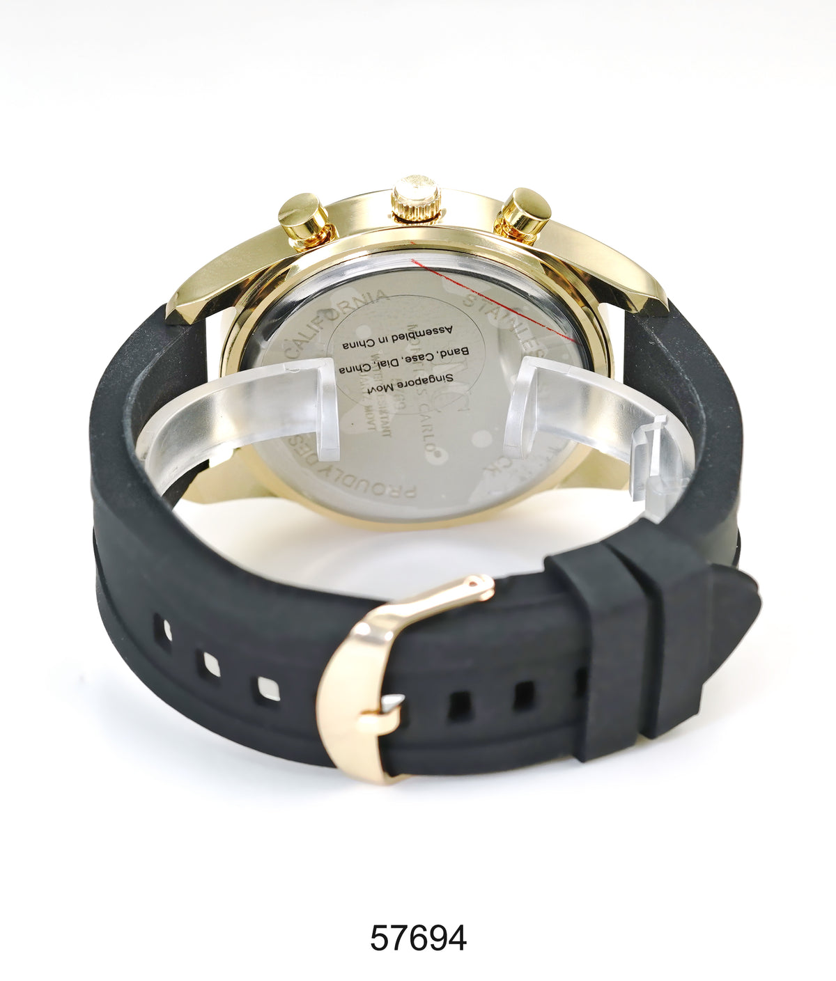 5769-Montres Carlo Sports Watch With PU Band