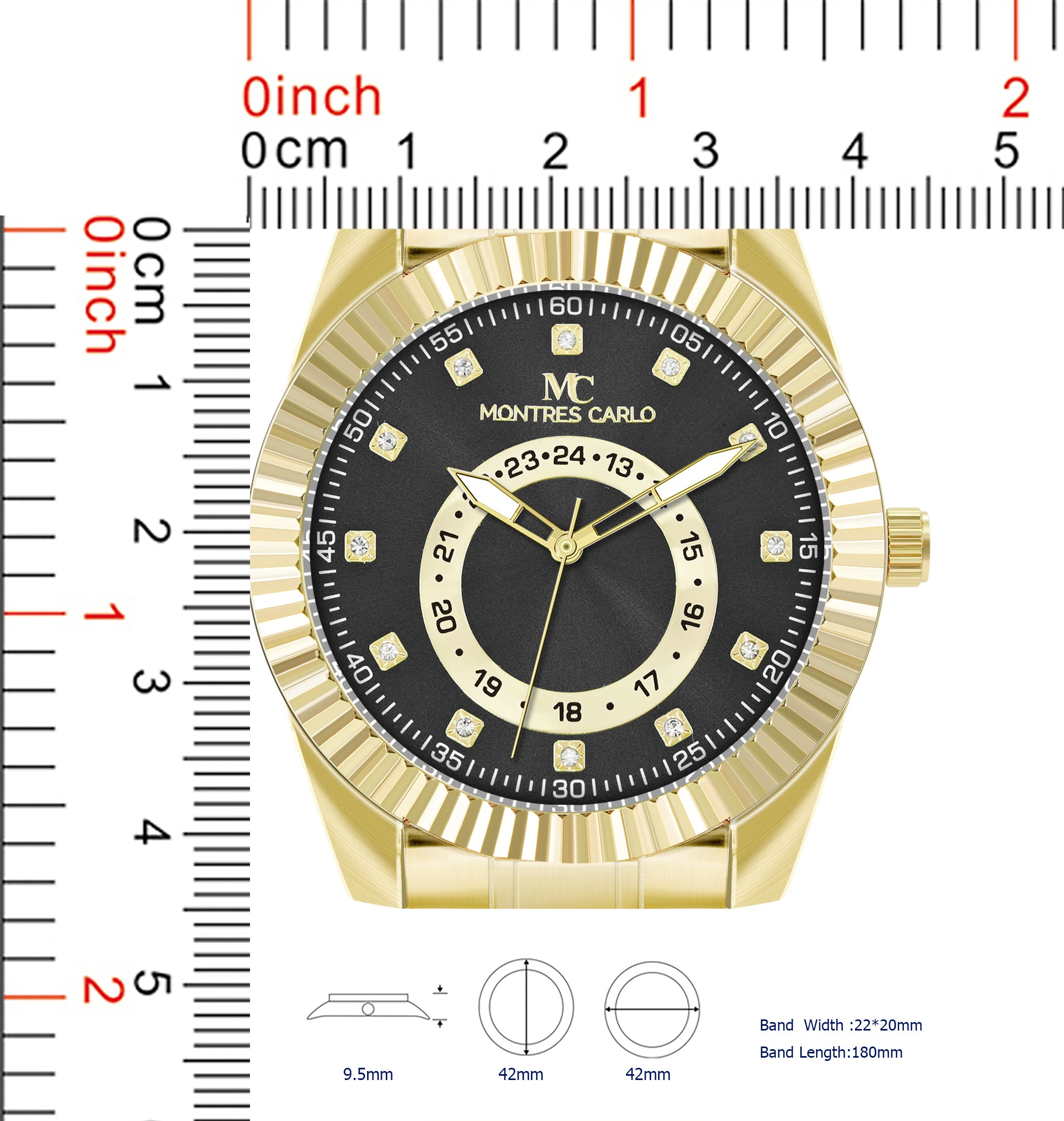 5770-JB Metal Band Watch Gift Box Edition