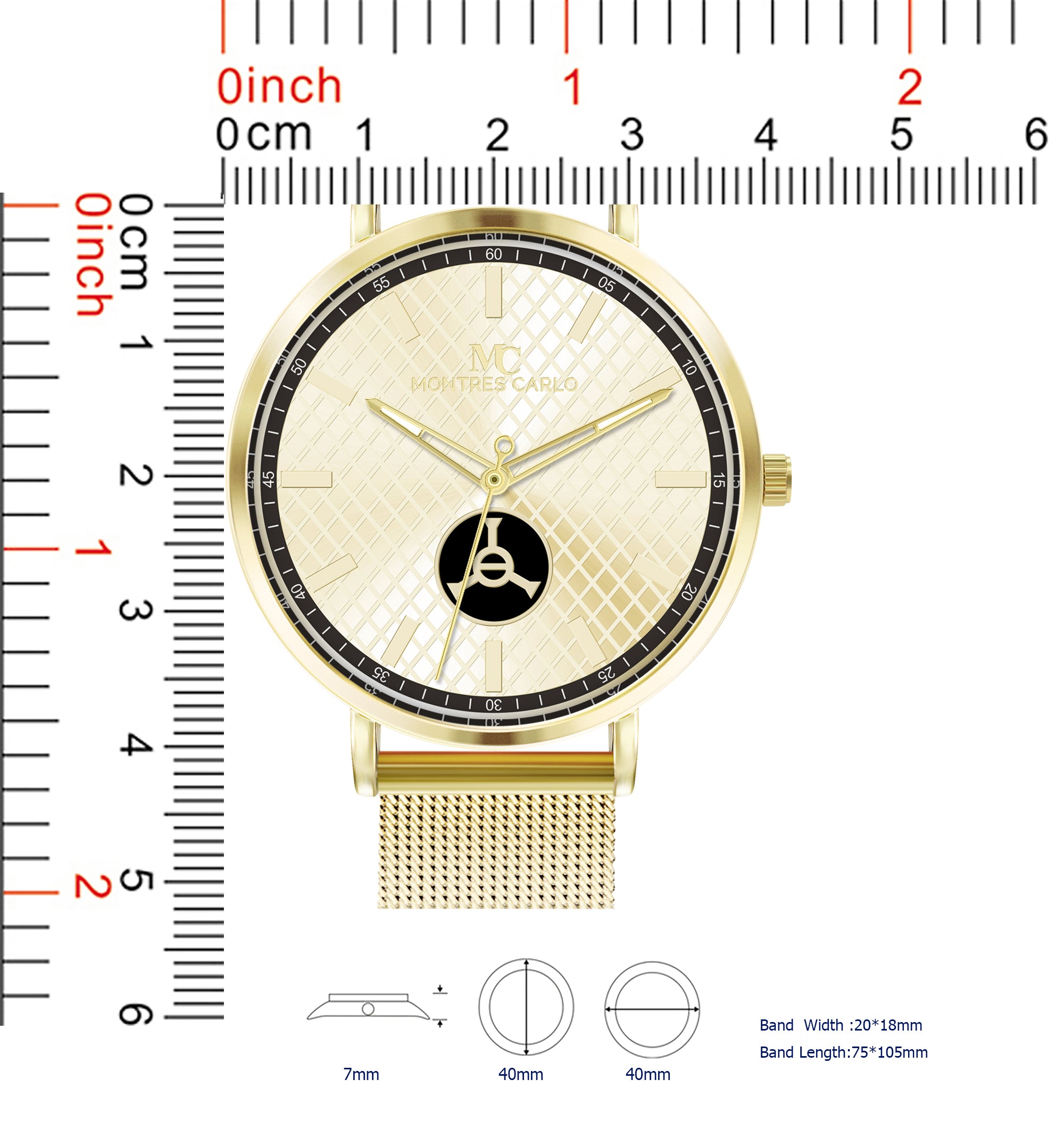5771-JB Metal Band Watch Gift Box Edition