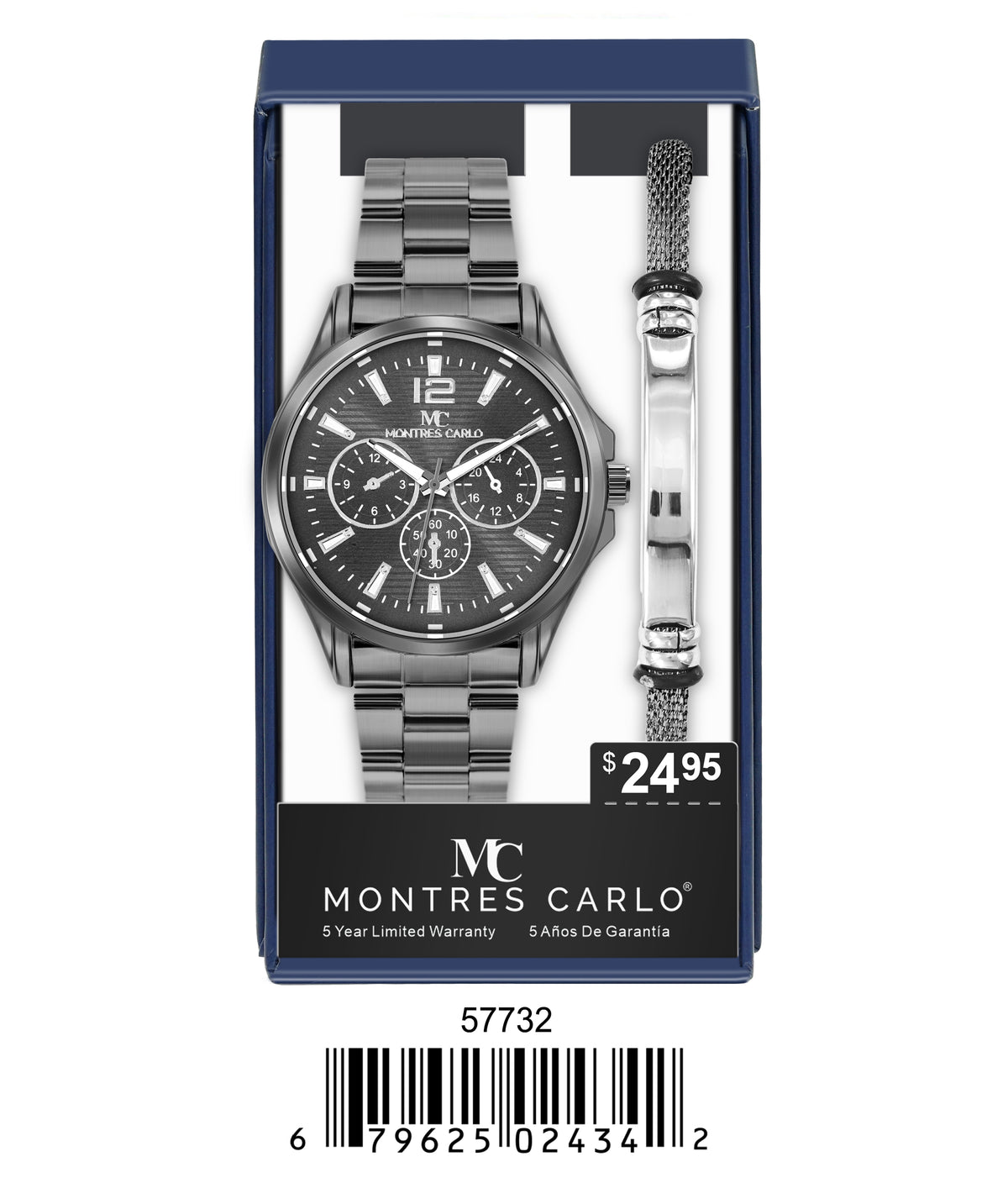 5773-JB Metal Band Watch Gift Box Edition
