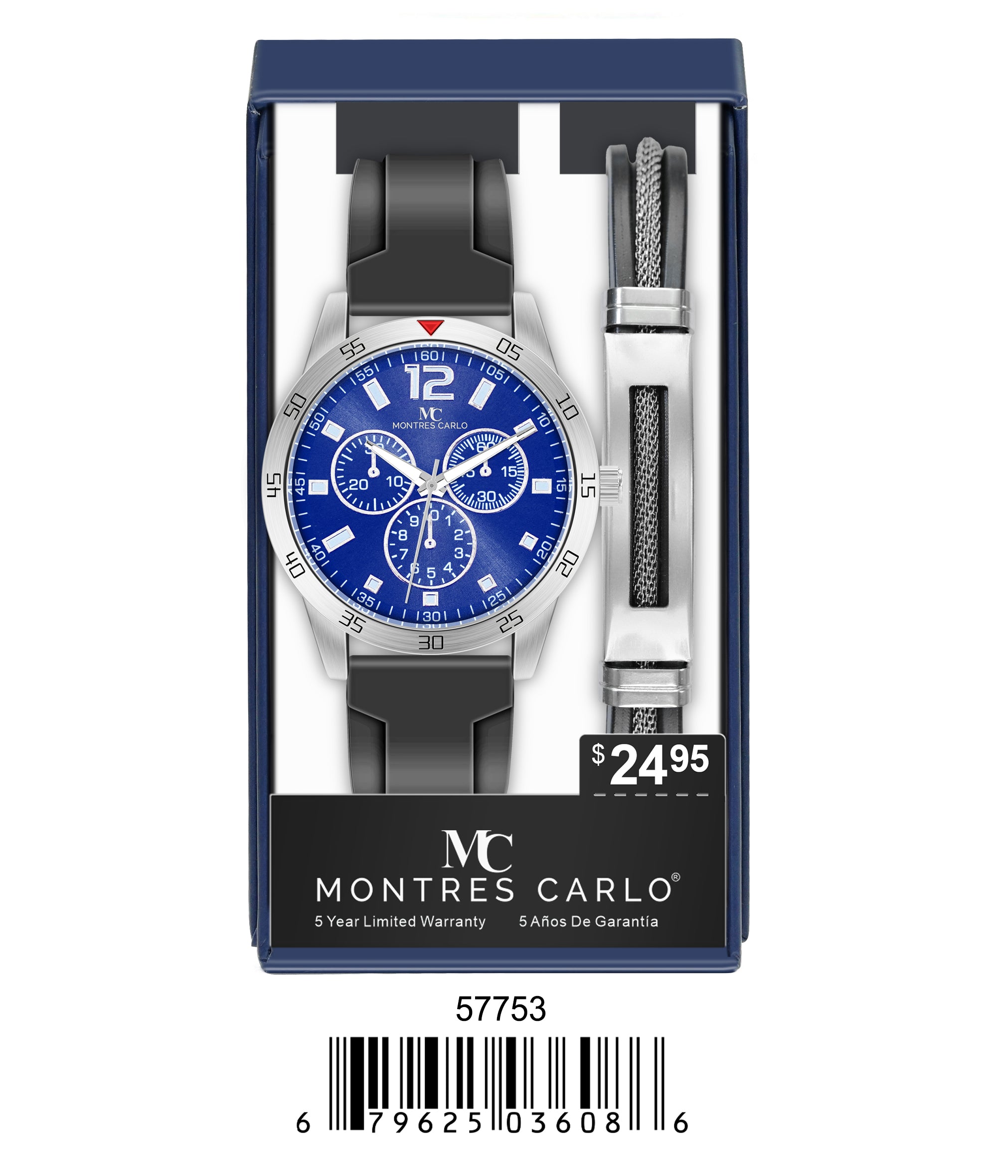 5775-JB-Montres Carlo Silicone Band Watch