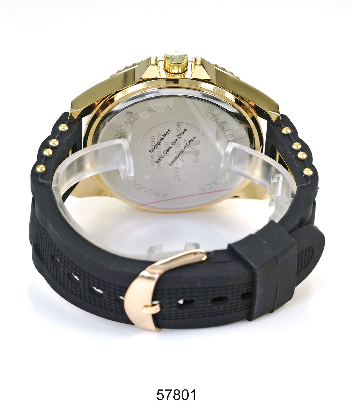 5780-Montres Carlo Silicon Band Watch
