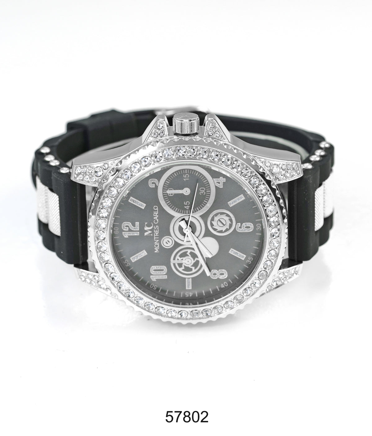 5780-Montres Carlo Silicon Band Watch