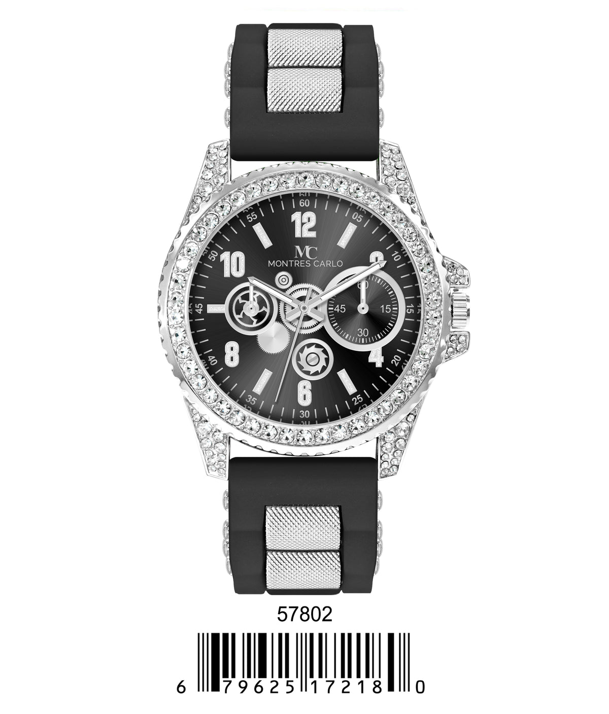 5780-Montres Carlo Silicon Band Watch