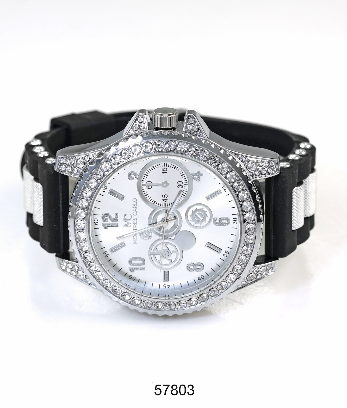 5780-Montres Carlo Silicon Band Watch