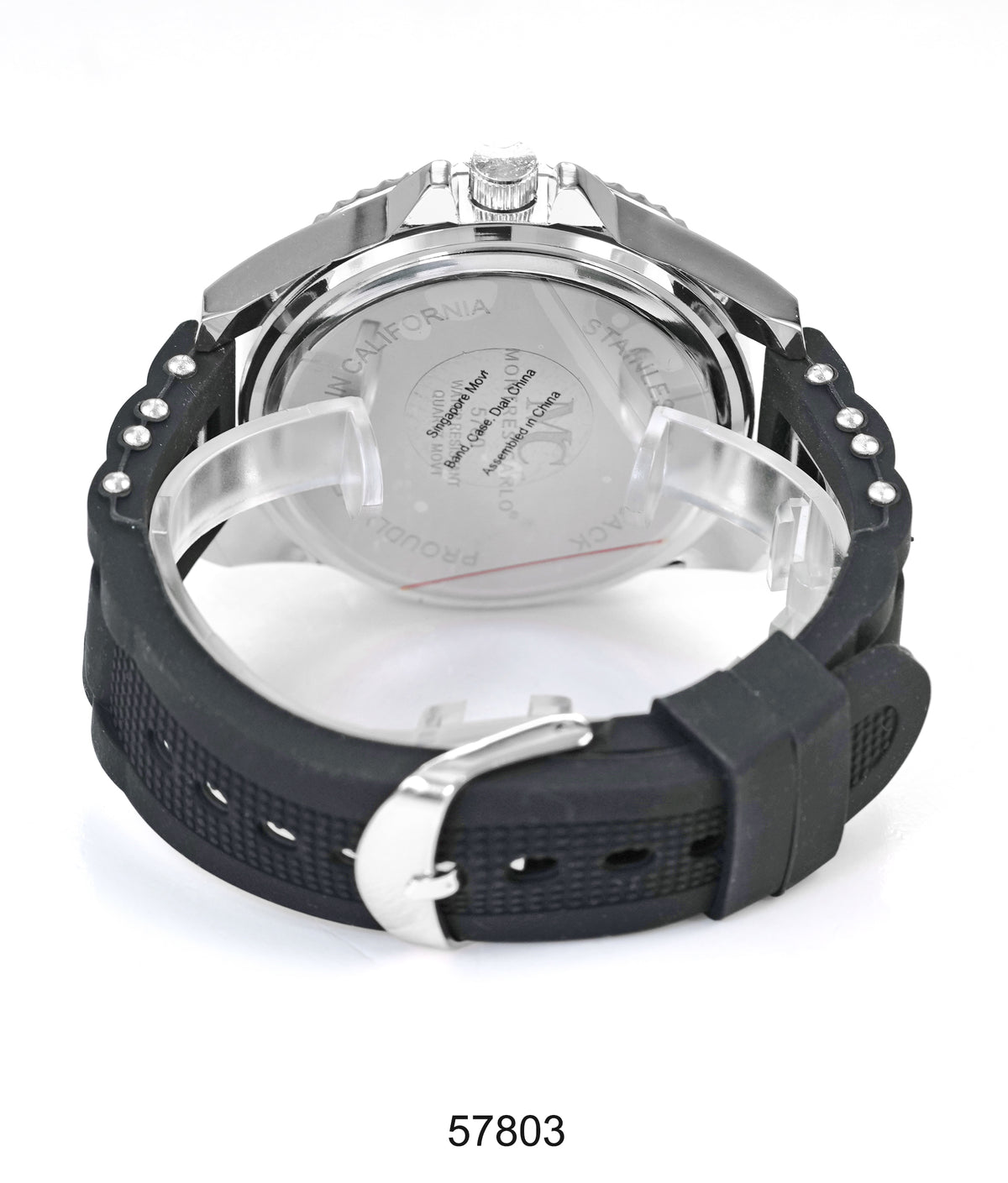 5780-Montres Carlo Silicon Band Watch