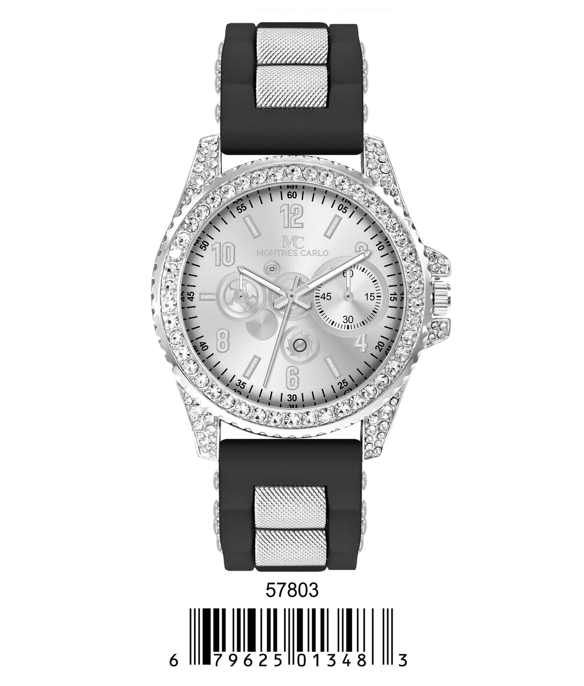 5780-Montres Carlo Silicon Band Watch
