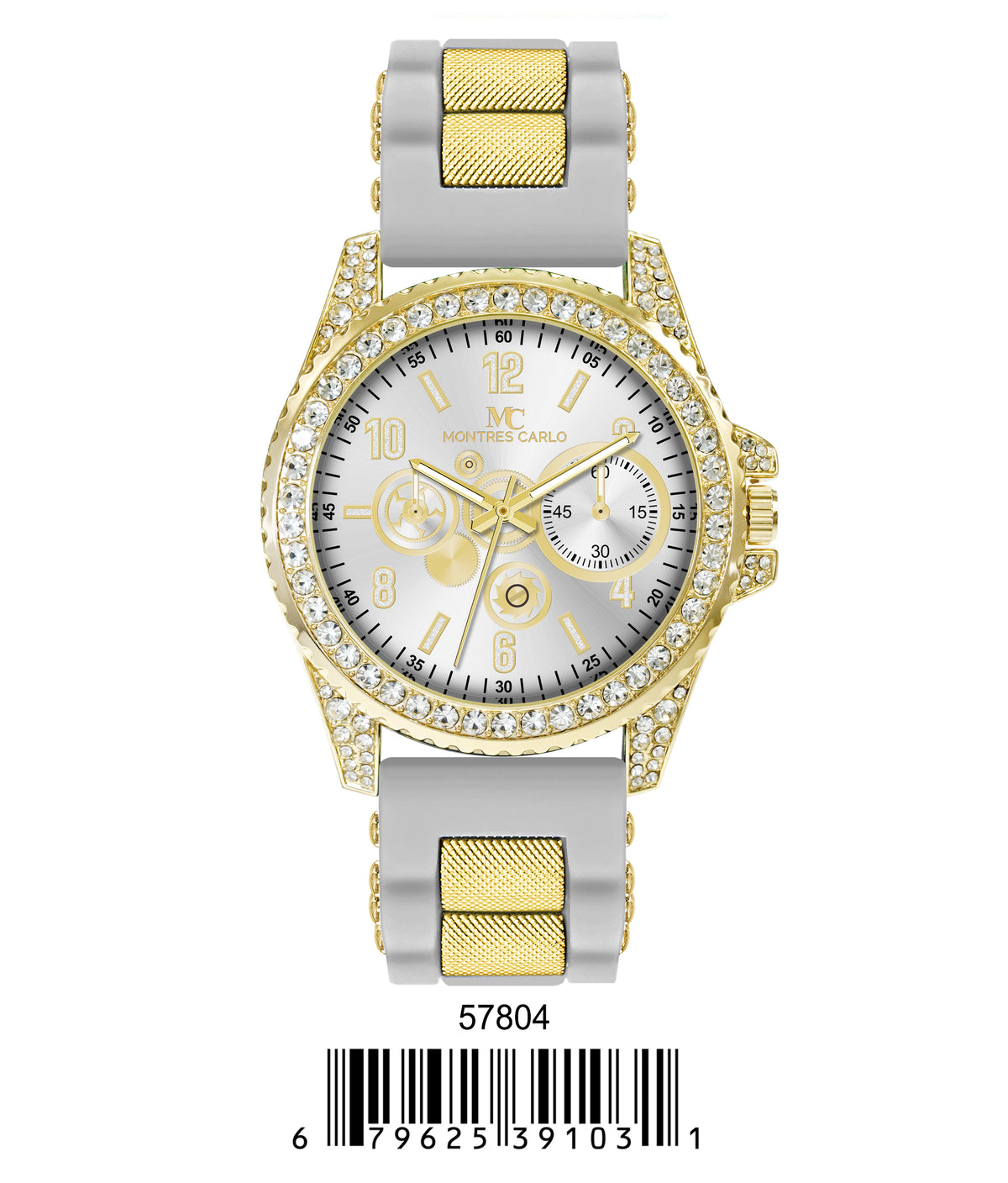5780-Montres Carlo Silicon Band Watch