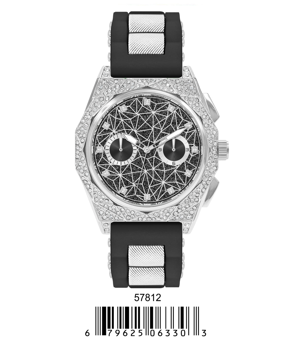 5781-Montres Carlo Silicon Band Watch