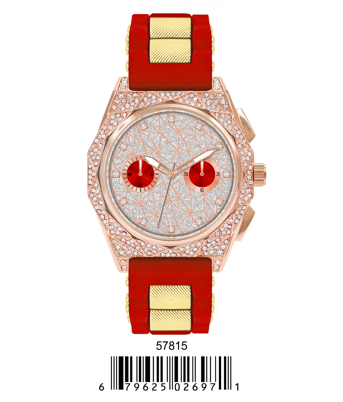 5781-Montres Carlo Silicon Band Watch