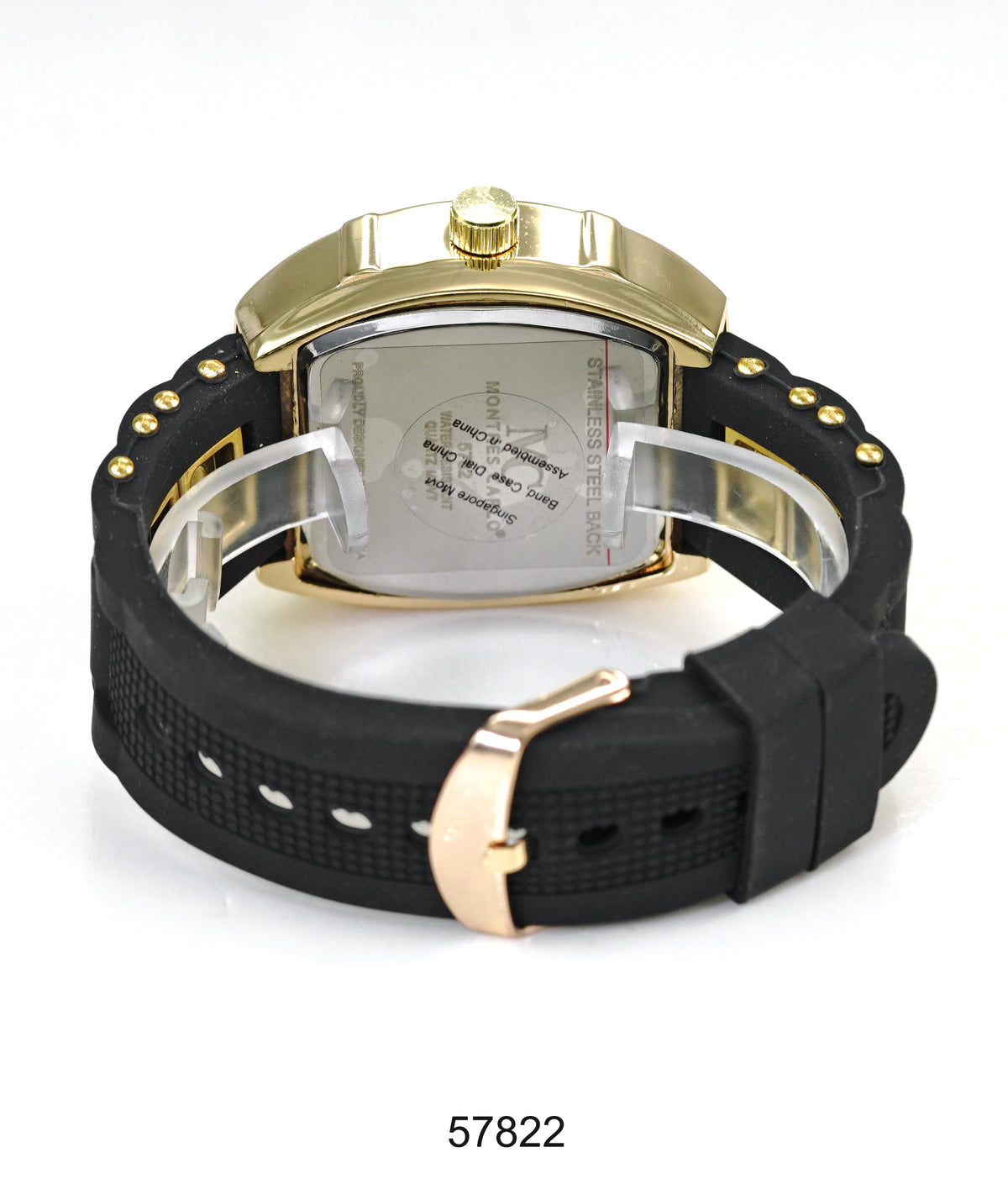 5782-Montres Carlo Silicon Band Watch