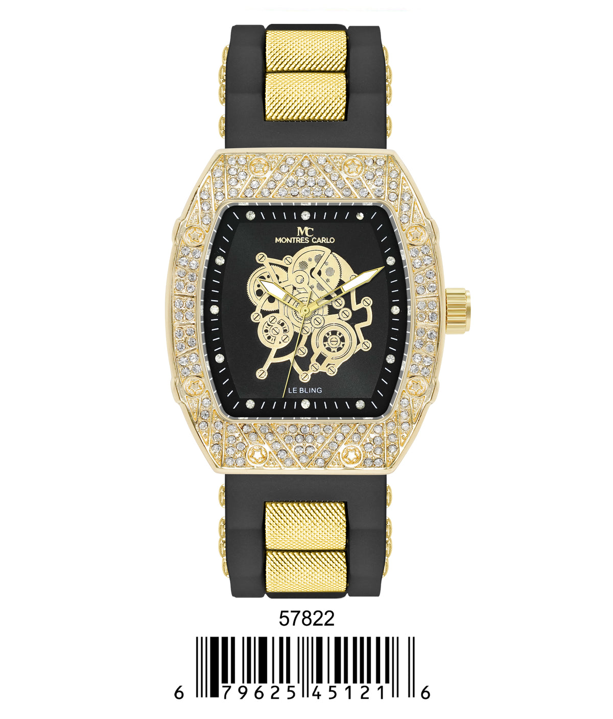 5782-Montres Carlo Silicon Band Watch