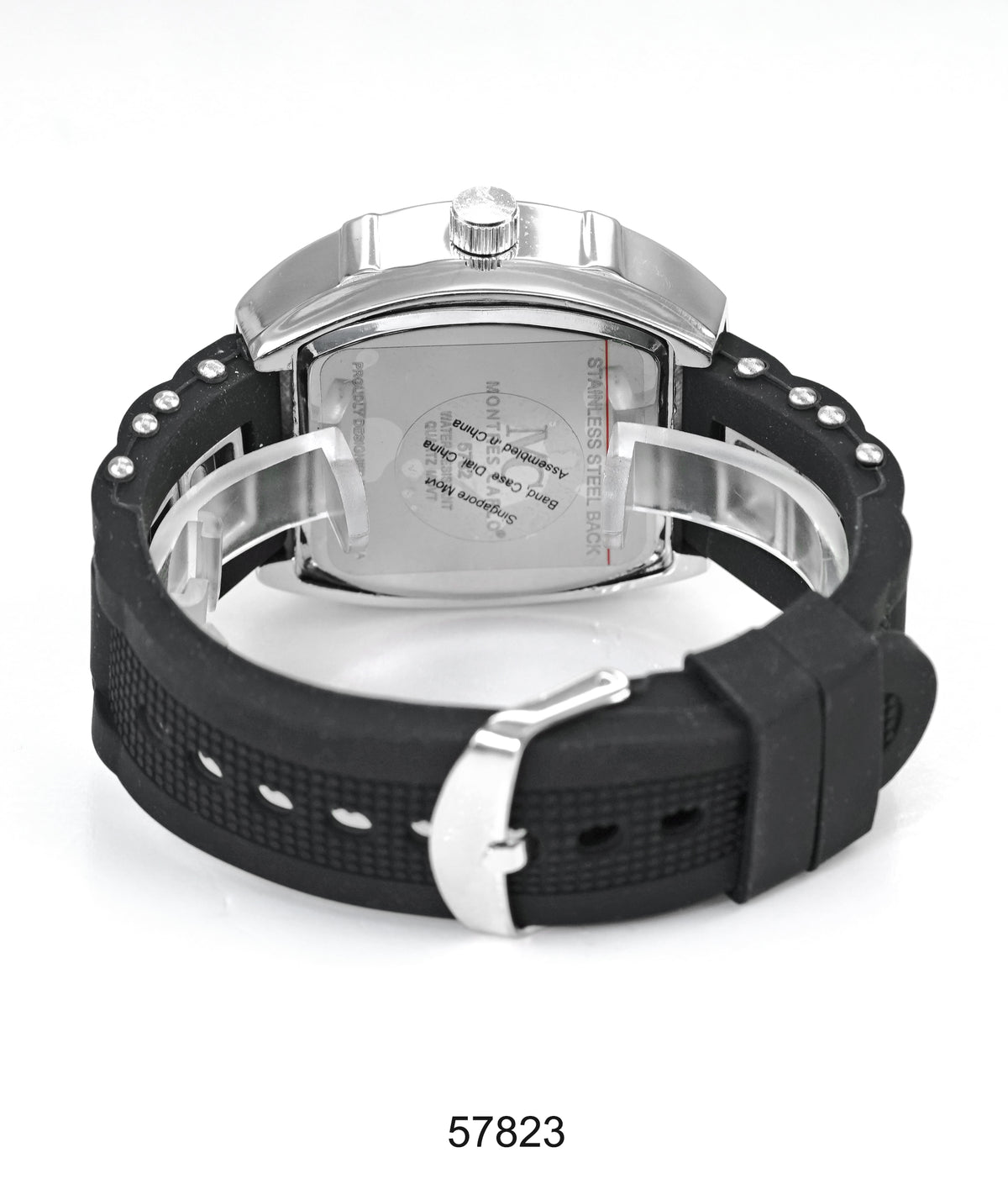5782-Montres Carlo Silicon Band Watch