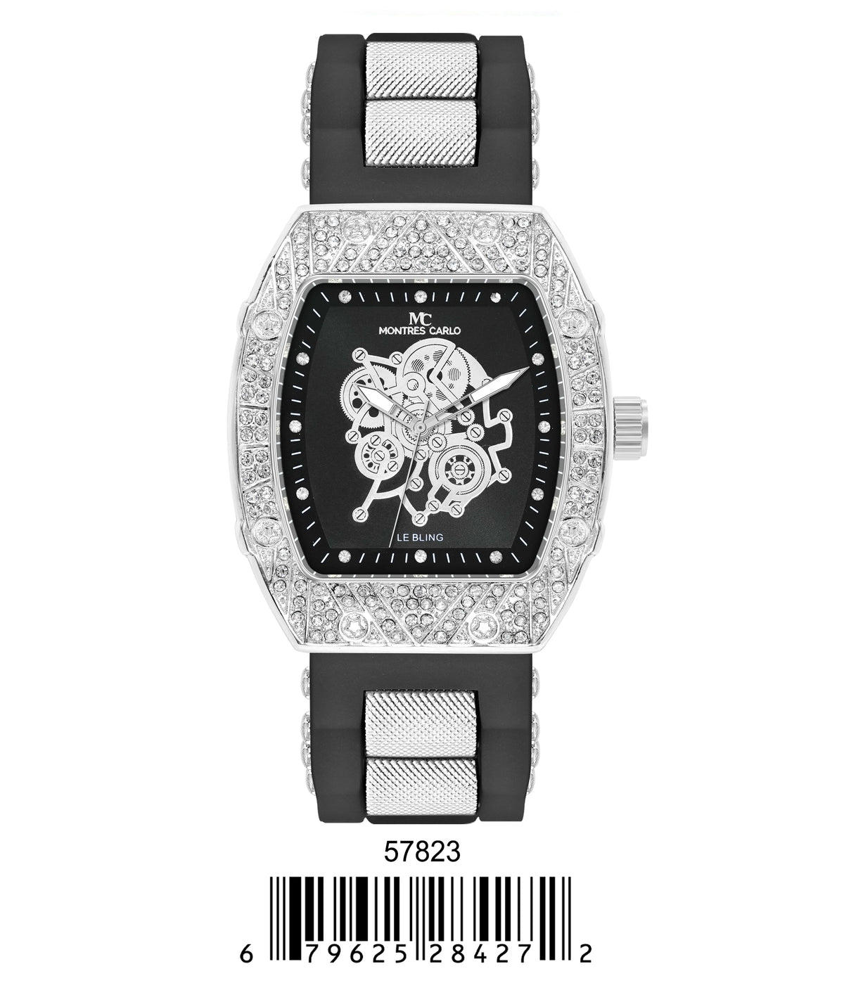 5782-Montres Carlo Silicon Band Watch