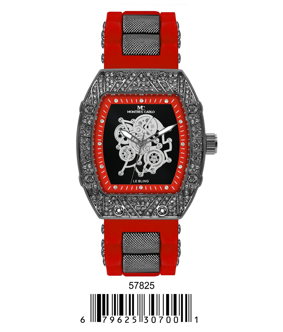 5782-Montres Carlo Silicon Band Watch