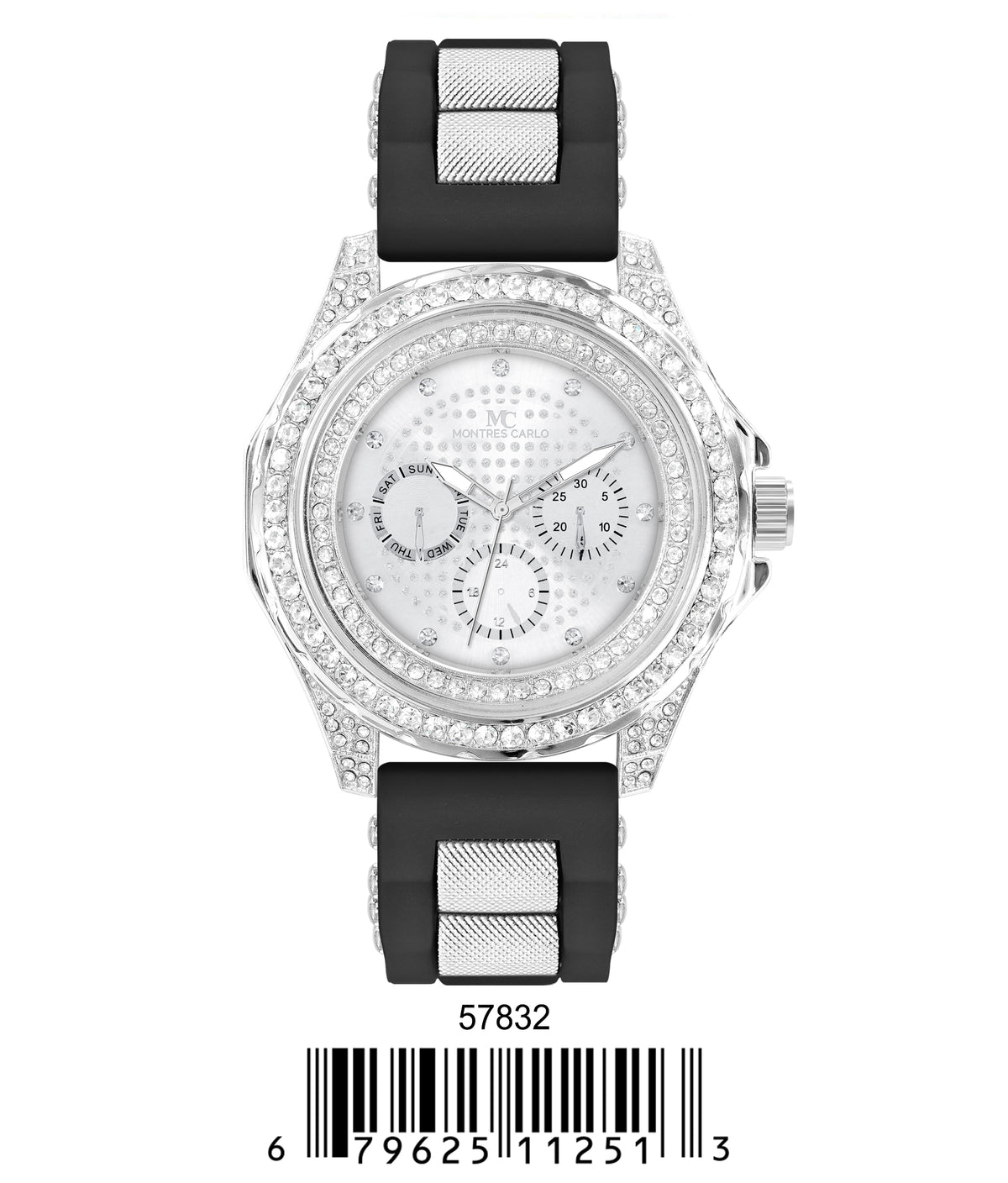5783-Montres Carlo Silicon Band Watch