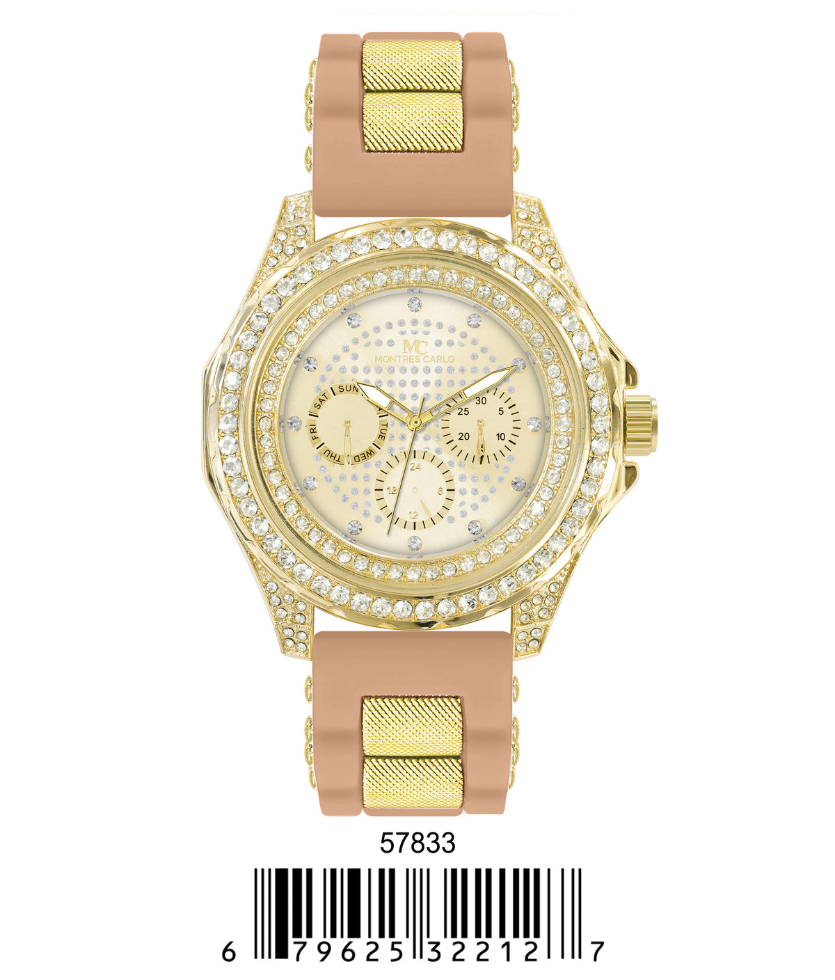 5783-Montres Carlo Silicon Band Watch