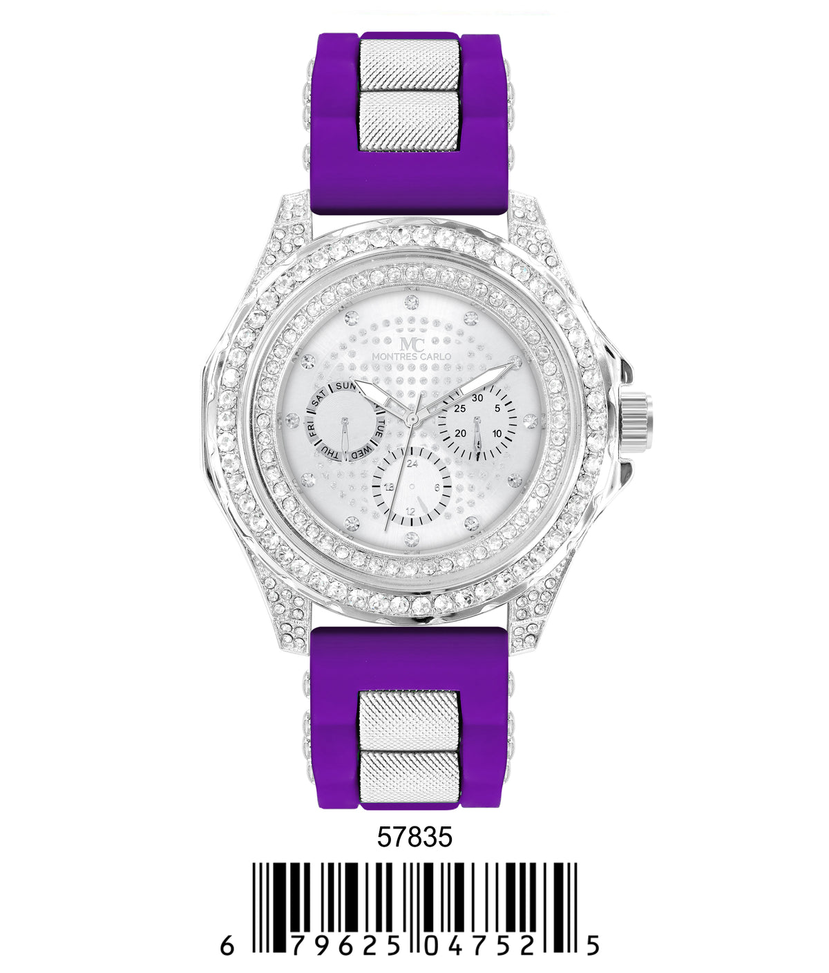 5783-Montres Carlo Silicon Band Watch