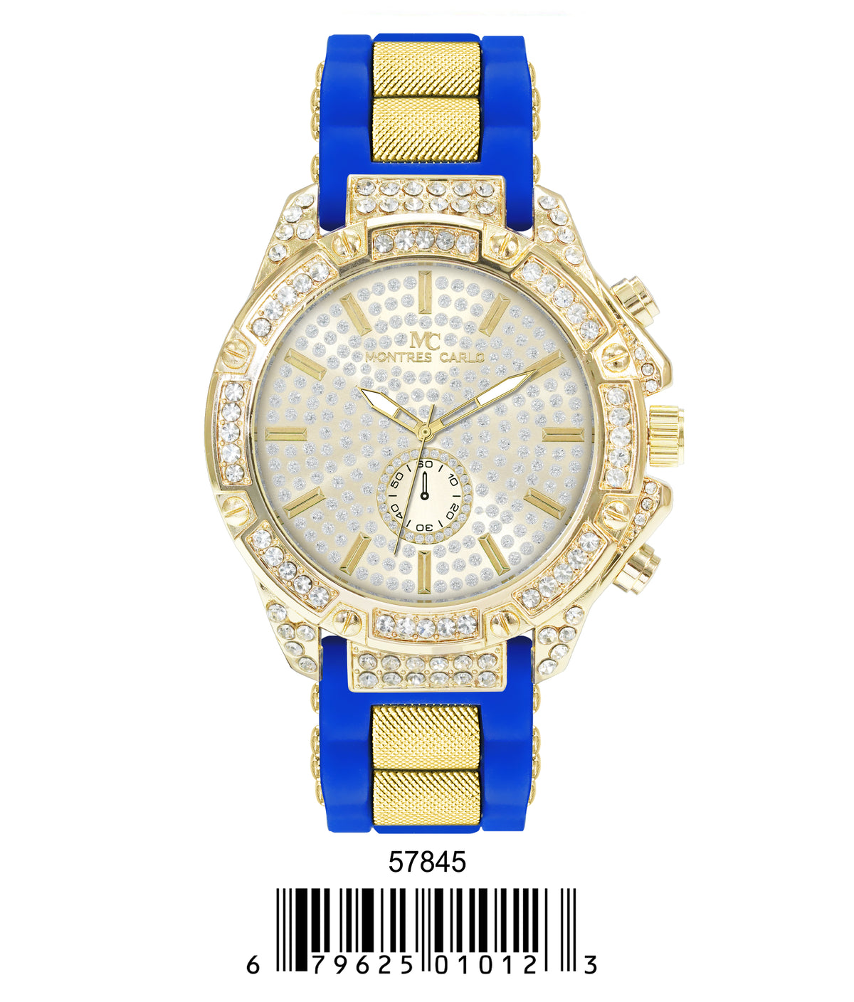 5784-Montres Carlo Silicon Band Watch