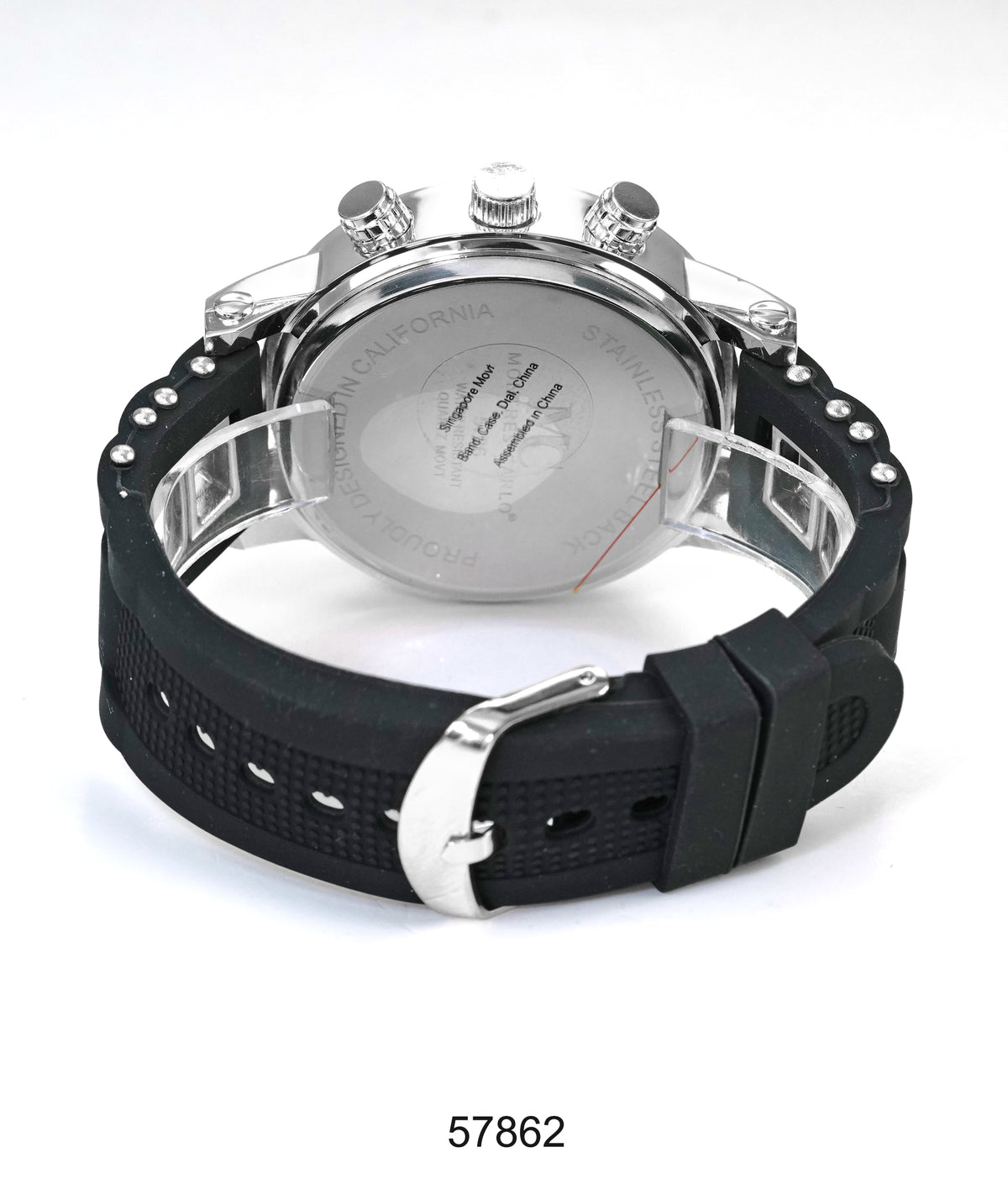 5786-Montres Carlo Silicon Band Watch