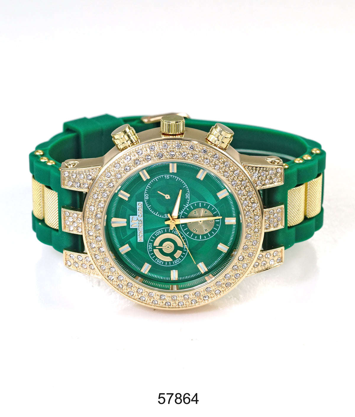5786-Montres Carlo Silicon Band Watch