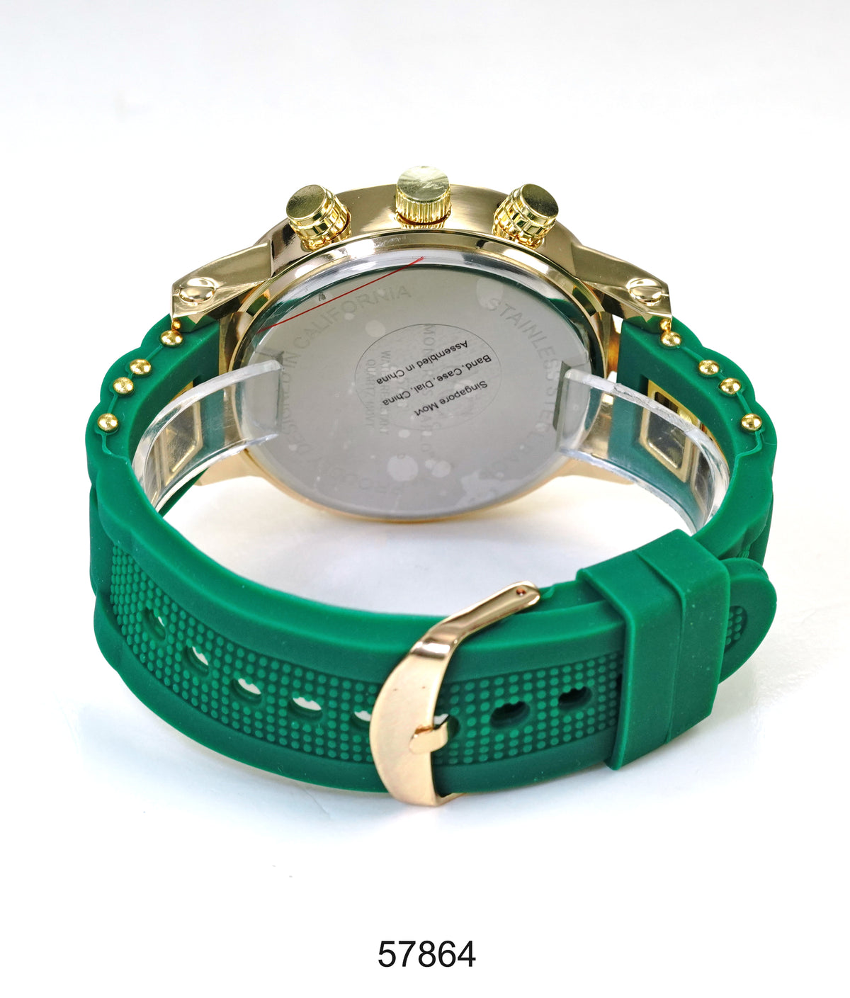 5786-Montres Carlo Silicon Band Watch