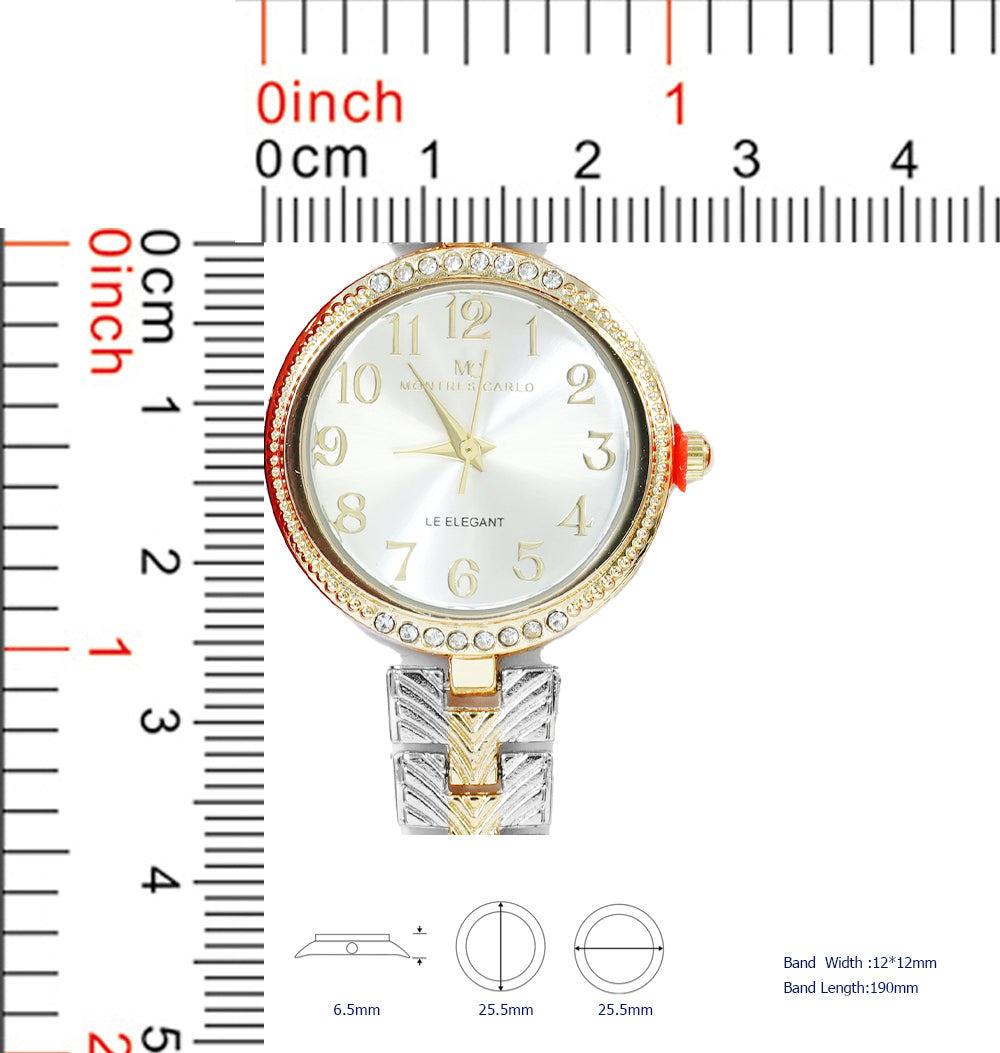 5798-JB - Montres Carlo Jewelry Gift Box with Metal Watch