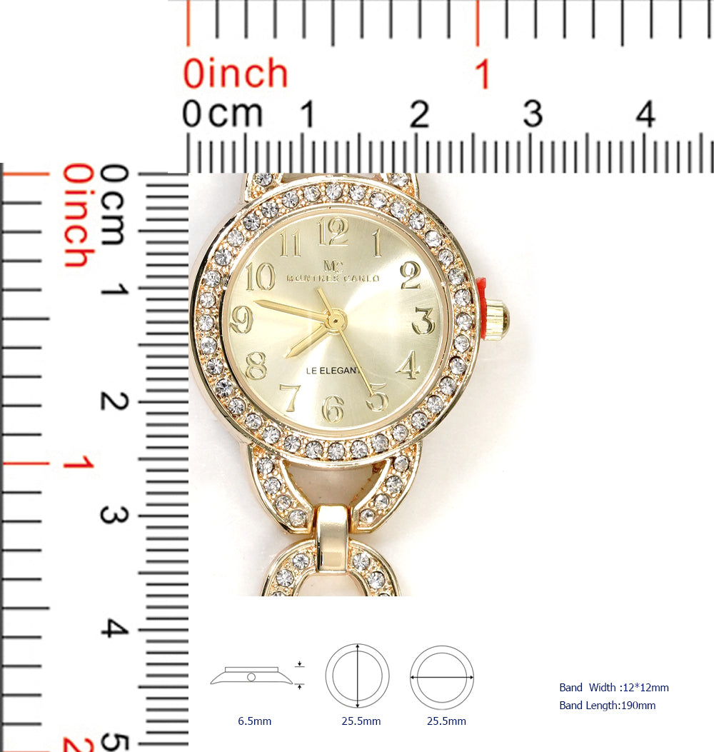 5801-JB - Montres Carlo Jewelry Gift Box with Metal Watch