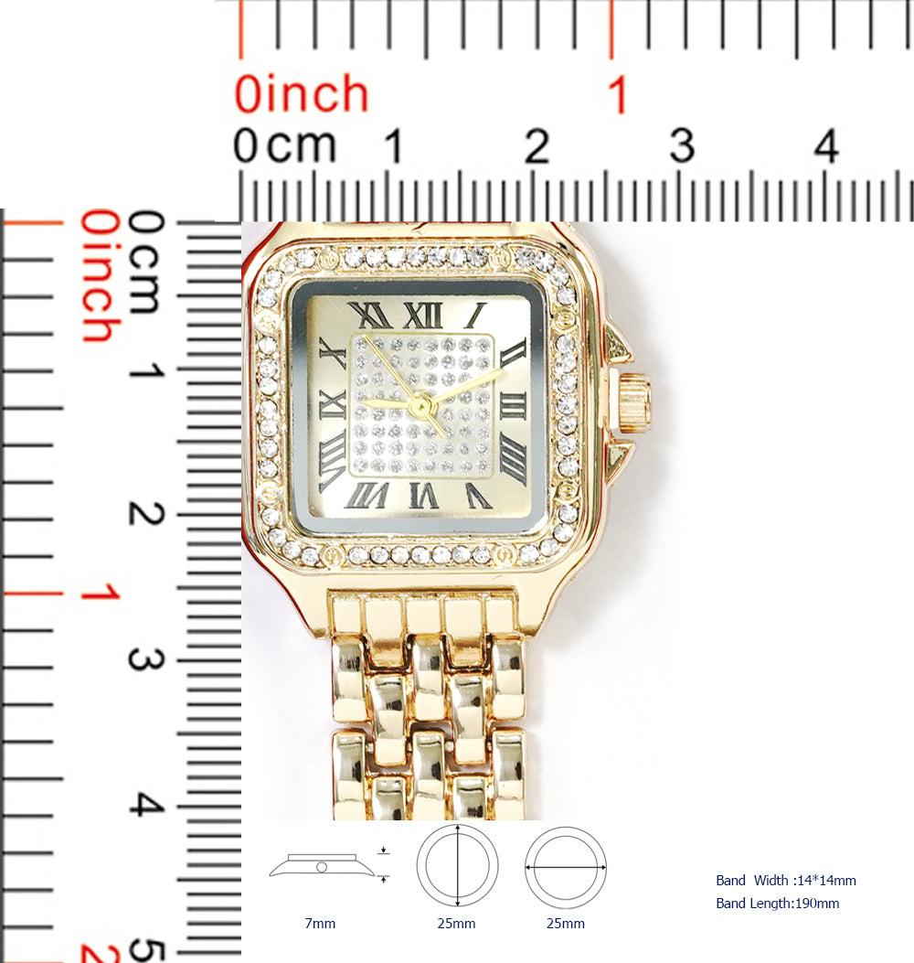 5804-JB - Montres Carlo Jewelry Gift Box with Metal Watch
