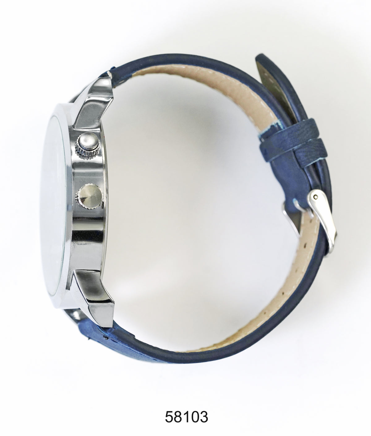 5810-Montres Carlo Faux Leather Band Watch